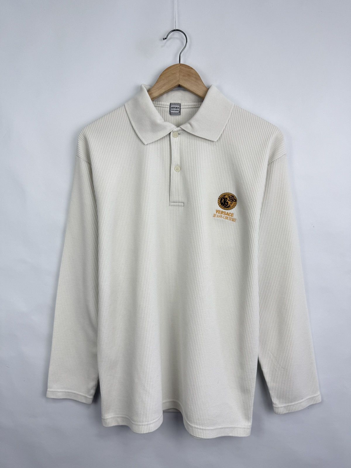 Versace Jeans Couture 🇮🇹 Vintage 90s Versace Jeans Couture Long Sleeve Retro Size US XL / EU 56 / 4 - 3 Thumbnail