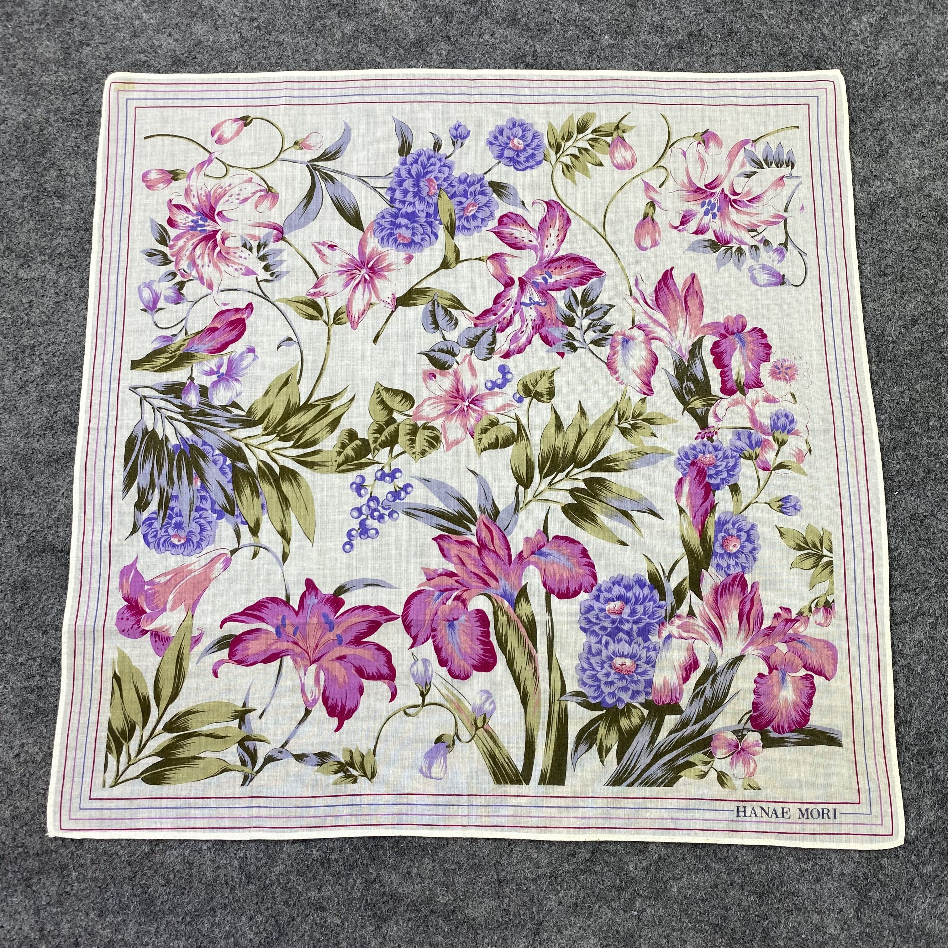 Hanae Mori Hanae Mori Handkerchief / Bandana / Neckerchief-B1069 Size ONE SIZE - 3 Thumbnail
