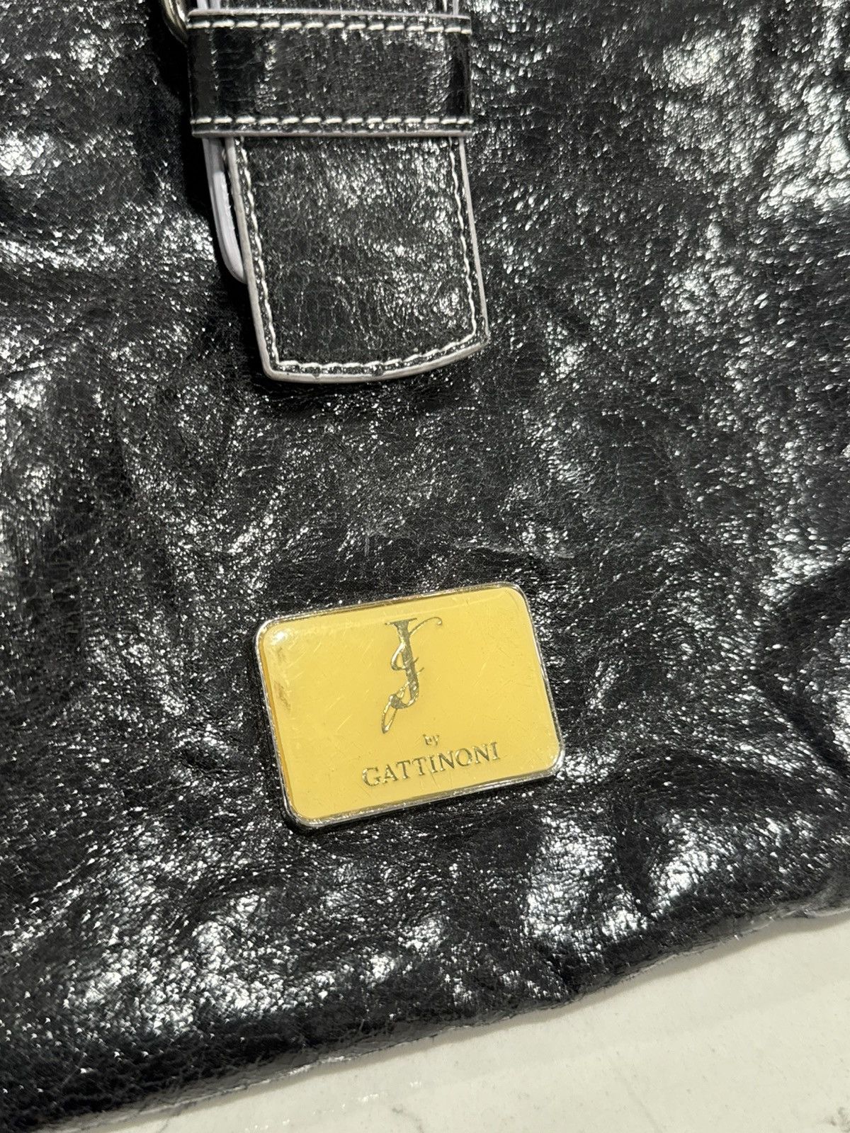 Other J by Gattinoni Distressed Leather Messenger Bag Y2K Archive Size ONE SIZE - 13 Thumbnail