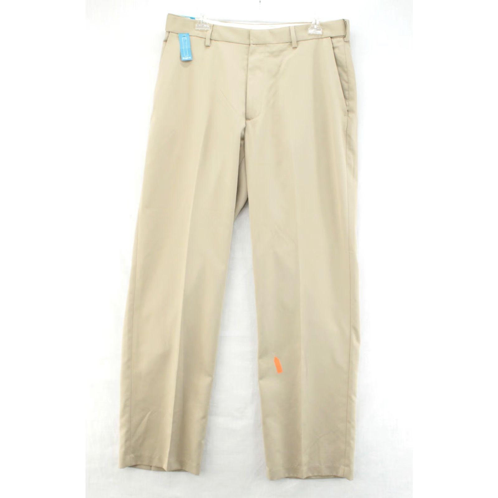 Haggar Haggar Pants Mens 34X32 Beige Micro Herringbone Comfort Waist Dress Pants Casual Office Business Size US 34 / EU 50 - 3 Thumbnail
