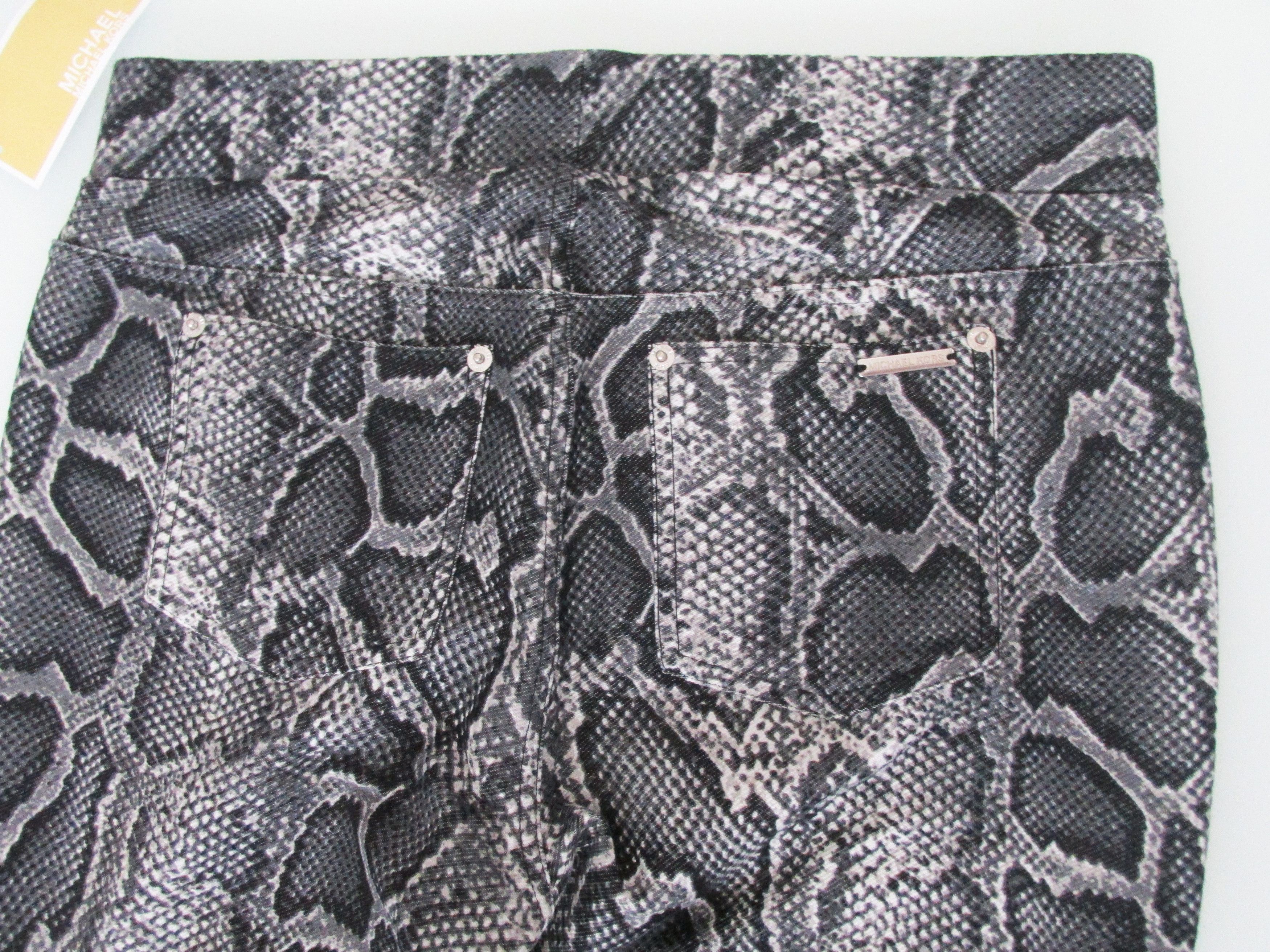 Michael Kors Michael Kors (NWT) Women's Snakeskin Leggings Size Medium Size 30" / US 8 / IT 44 - 7 Thumbnail