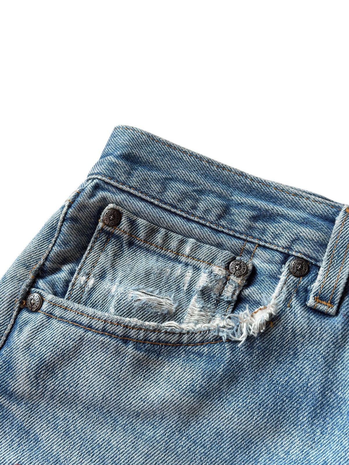 Chrome Hearts Chrome Hearts Red Patent Leather Patch 517 Levi’s Denim Jean Size US 32 / EU 48 - 11 Thumbnail