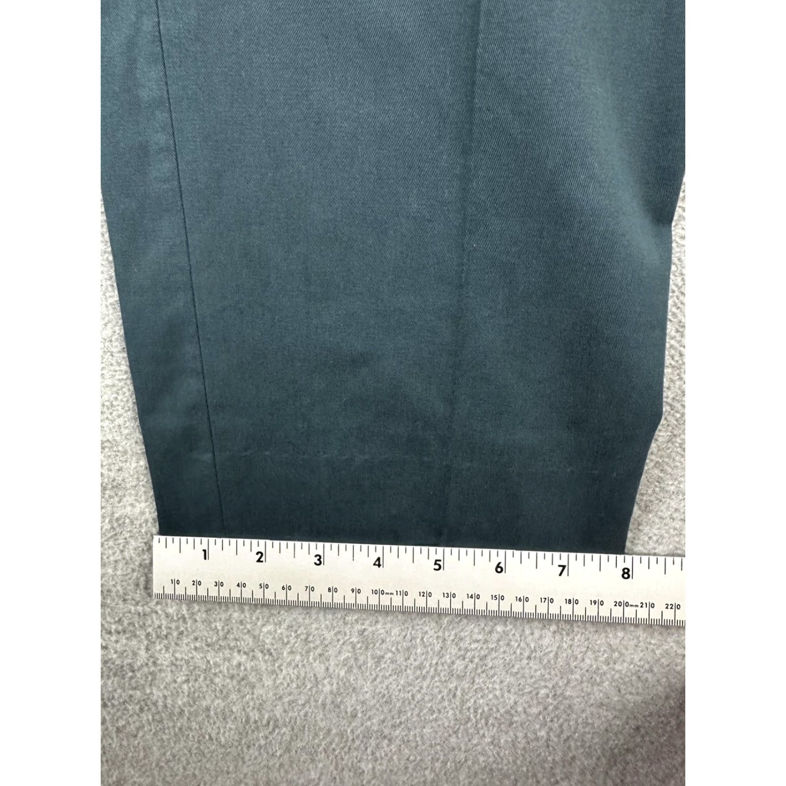 Vintage Samuelsohn Dress Pants Mens 38x32 33x28 Teal Cotton Stretch Flat Front Pockets Business Casual Slacks Canada Mens Size US 33 - 7 Thumbnail