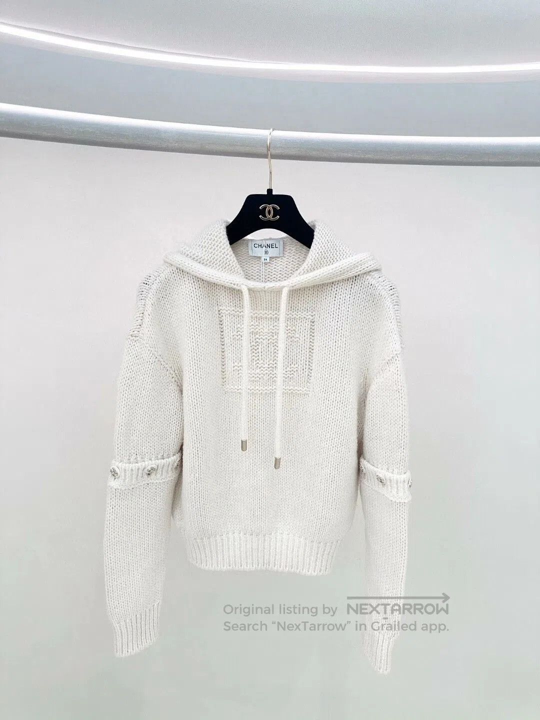 Chanel Chanel Beige Paneled Hoodie. Size US S / EU 44-46 / 1 - 1 Thumbnail