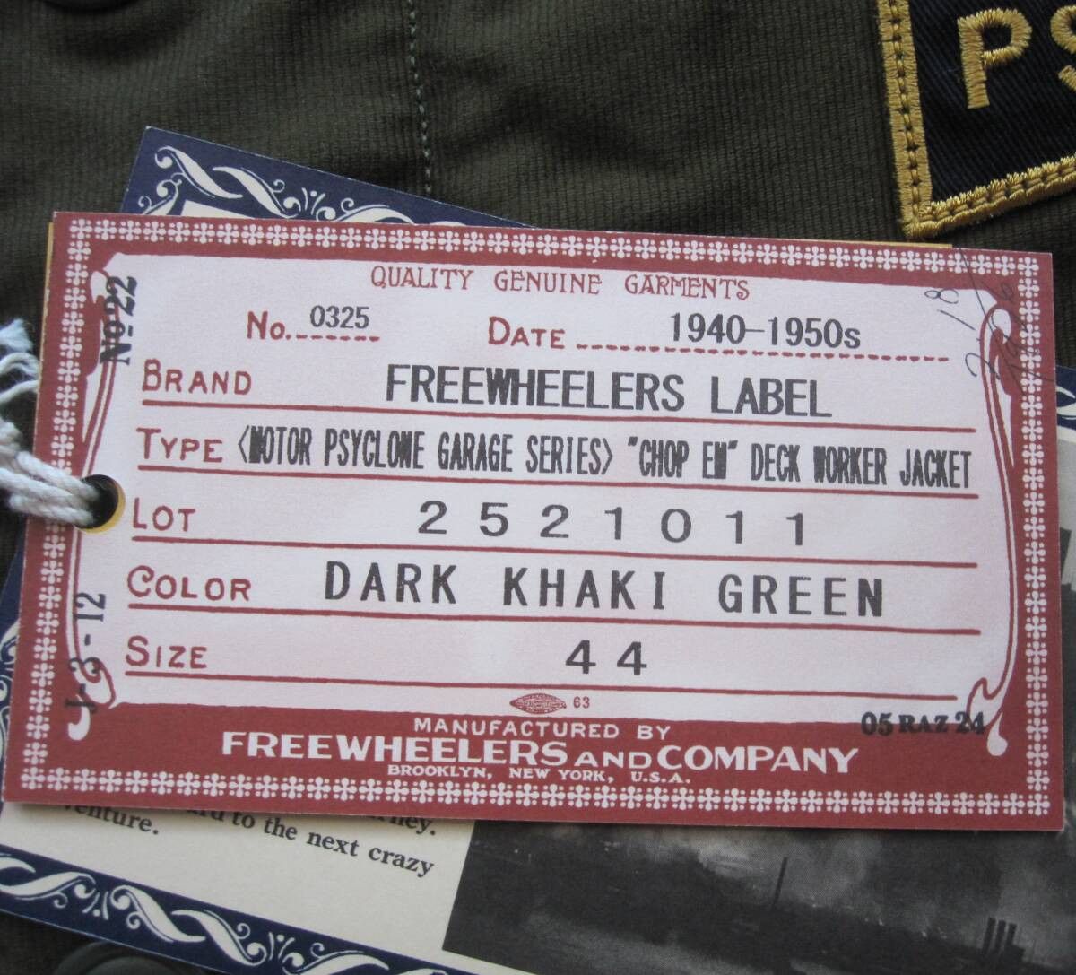 Freewheelers DECK WORKER JACKET “CHOP EM” size44 Size US XXL / EU 58 / 5 - 4 Thumbnail