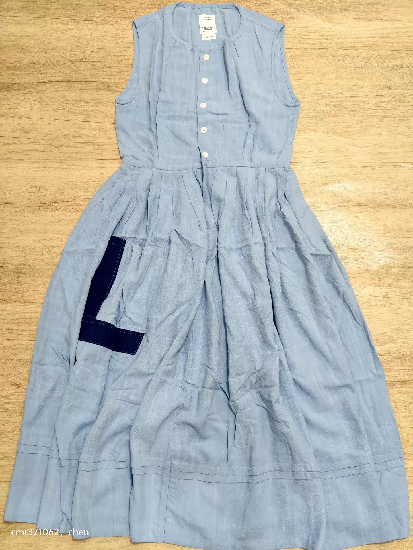 Visvim VISVIM 19SS PIPA SLEELESS DRESS lt blue 00 Rare Size XXS / US 00 / IT 34 - 1 Thumbnail