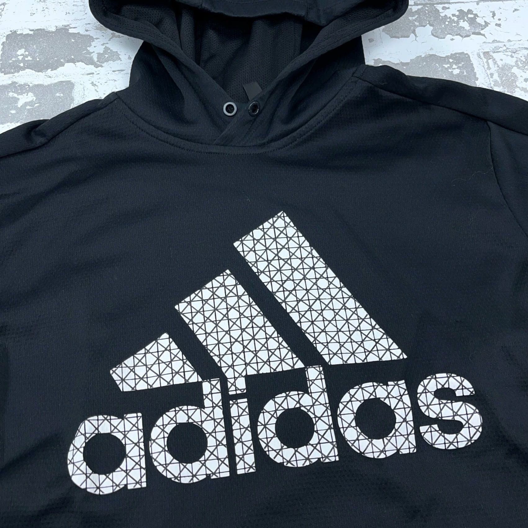 Adidas Adidas Hoodie Men M Black White Sweatshirt Pullover Logo Colorblock Pocket Size US M / EU 48-50 / 2 - 3 Thumbnail