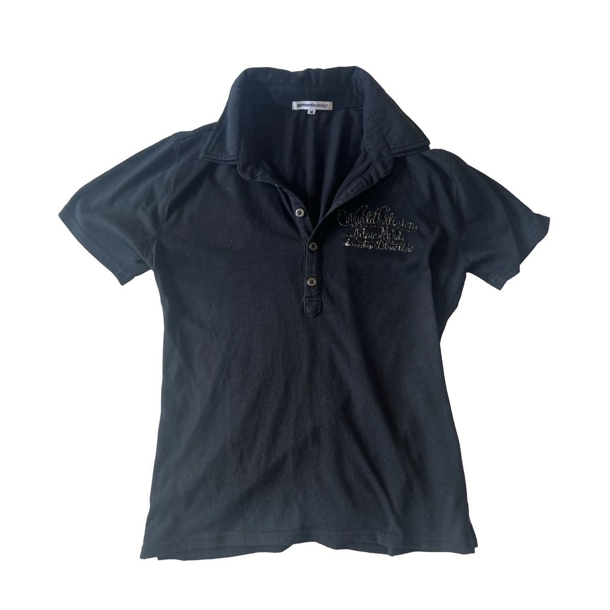 トップス hysteric glamor design polo shirts swag Vintage Hysteric Glamour Printed Hysteric Mini Back Print
