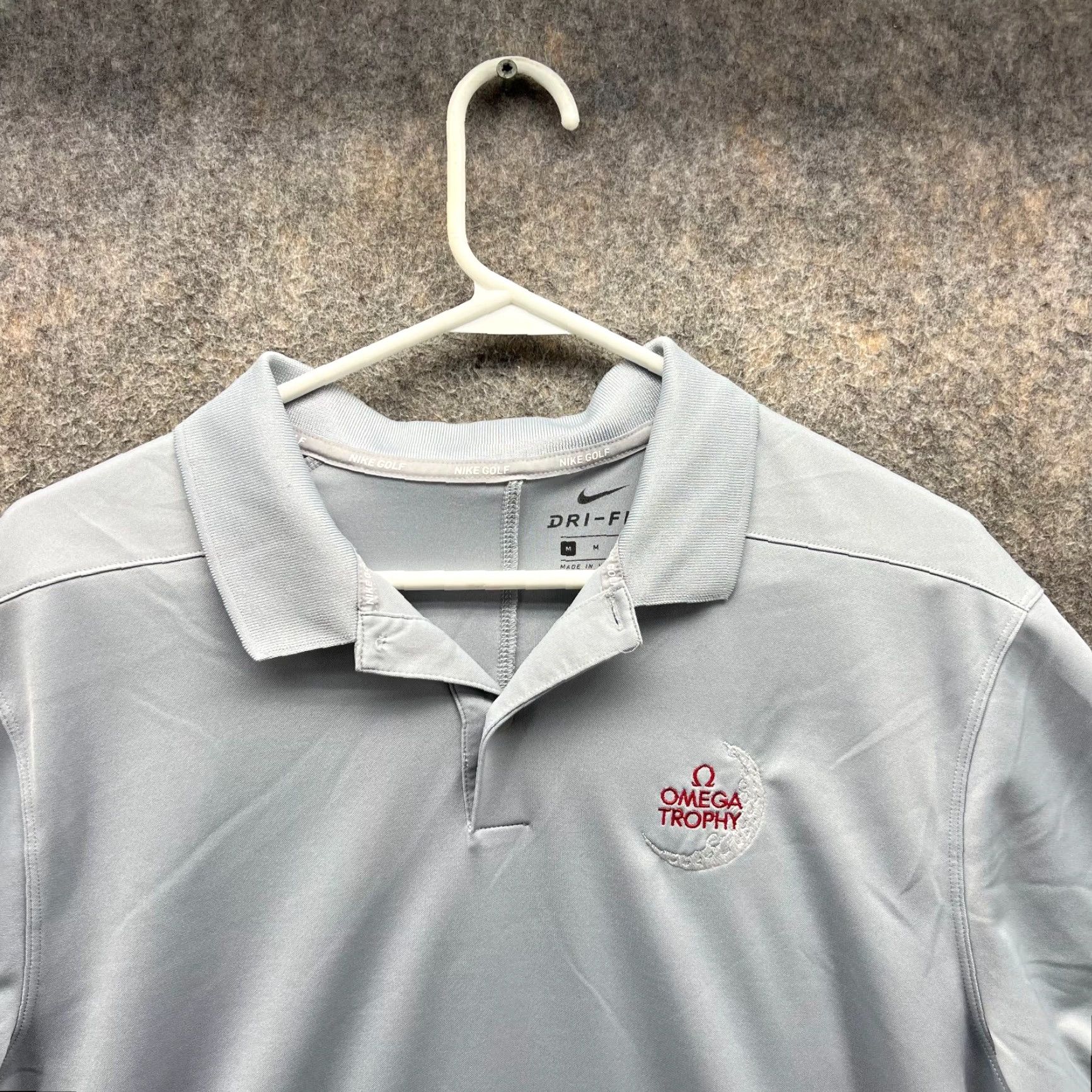 Nike VINTAGE Nike Polo Shirt Men Medium Blue Dry Victory Golf Golfer Dri Fit Omega Trophie Polo Shirt Mens Medium Blue Nike Dri-FIT Golf Vintage Size US M / EU 48-50 / 2 - 6 Thumbnail