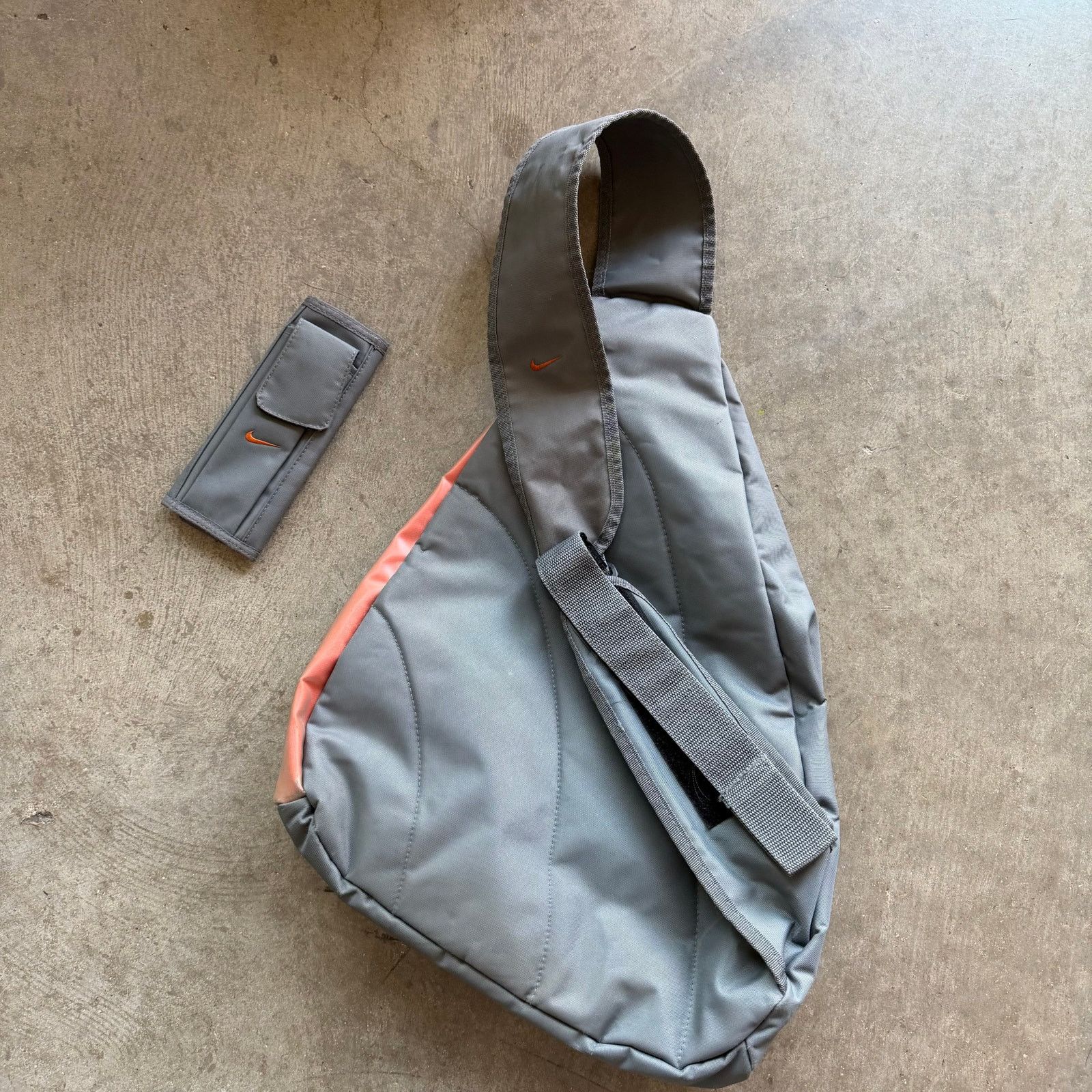 Nike 2000s Nike Crossbody Sling Bag Grey/Orange Size ONE SIZE - 4 Thumbnail