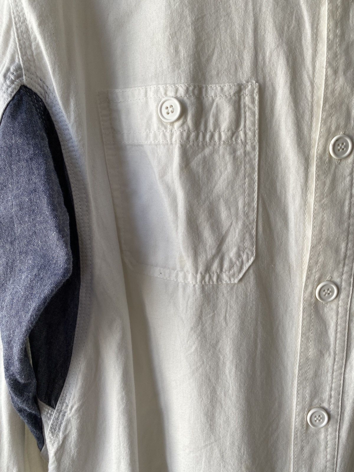 Japanese Brand × Visvim Vintage Visvim Patchwork Design Button Up Shirt Size US M / EU 48-50 / 2 - 9 Thumbnail