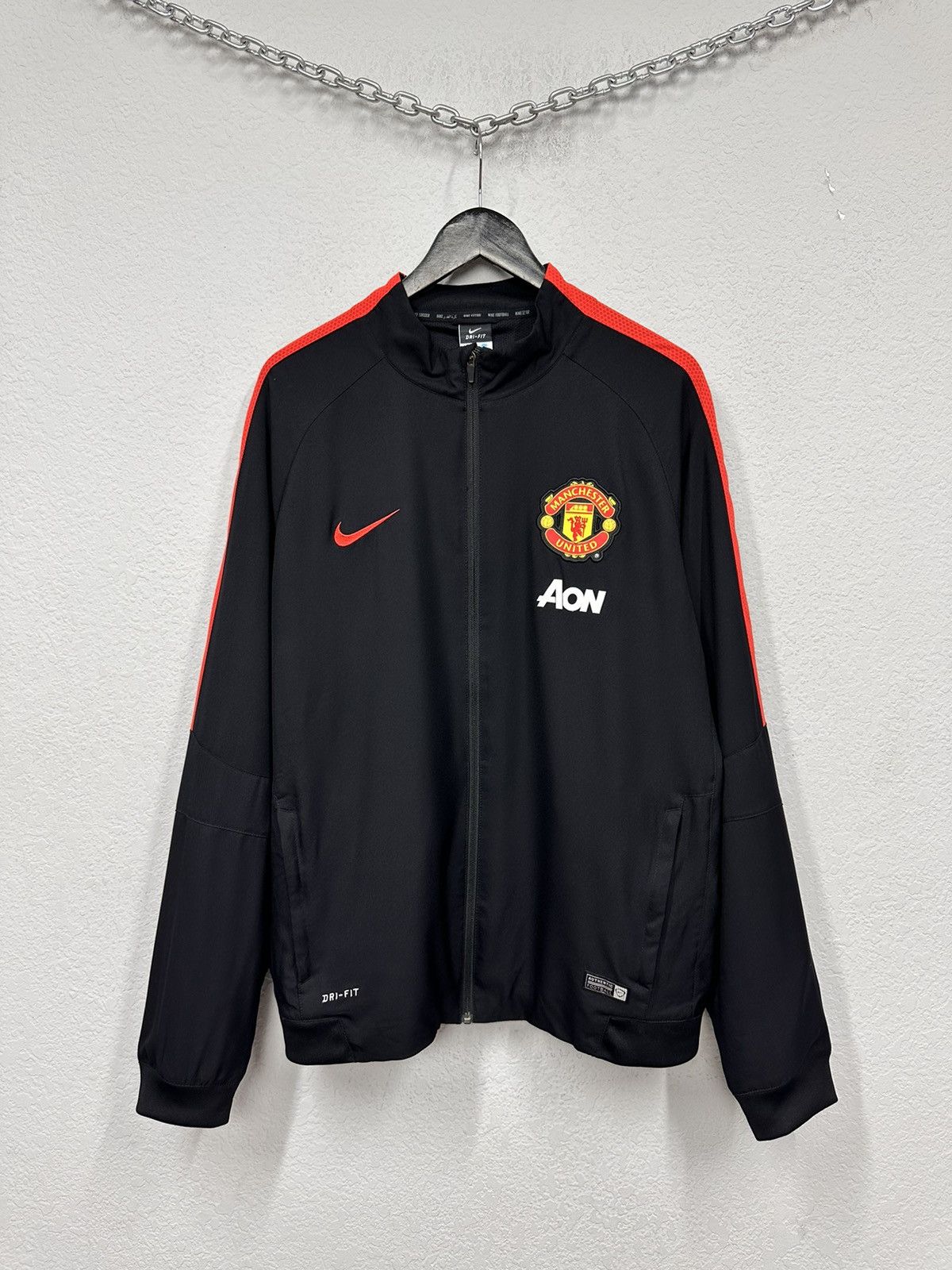 VTG Nike Manchester United Soccer Football Track Jacket