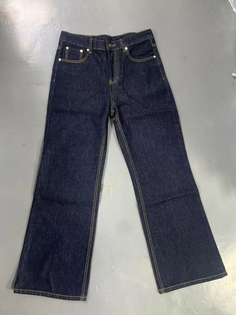 Japanese Brand Blue loose straight leg jeans Size US 32 / EU 48 - 4 Thumbnail