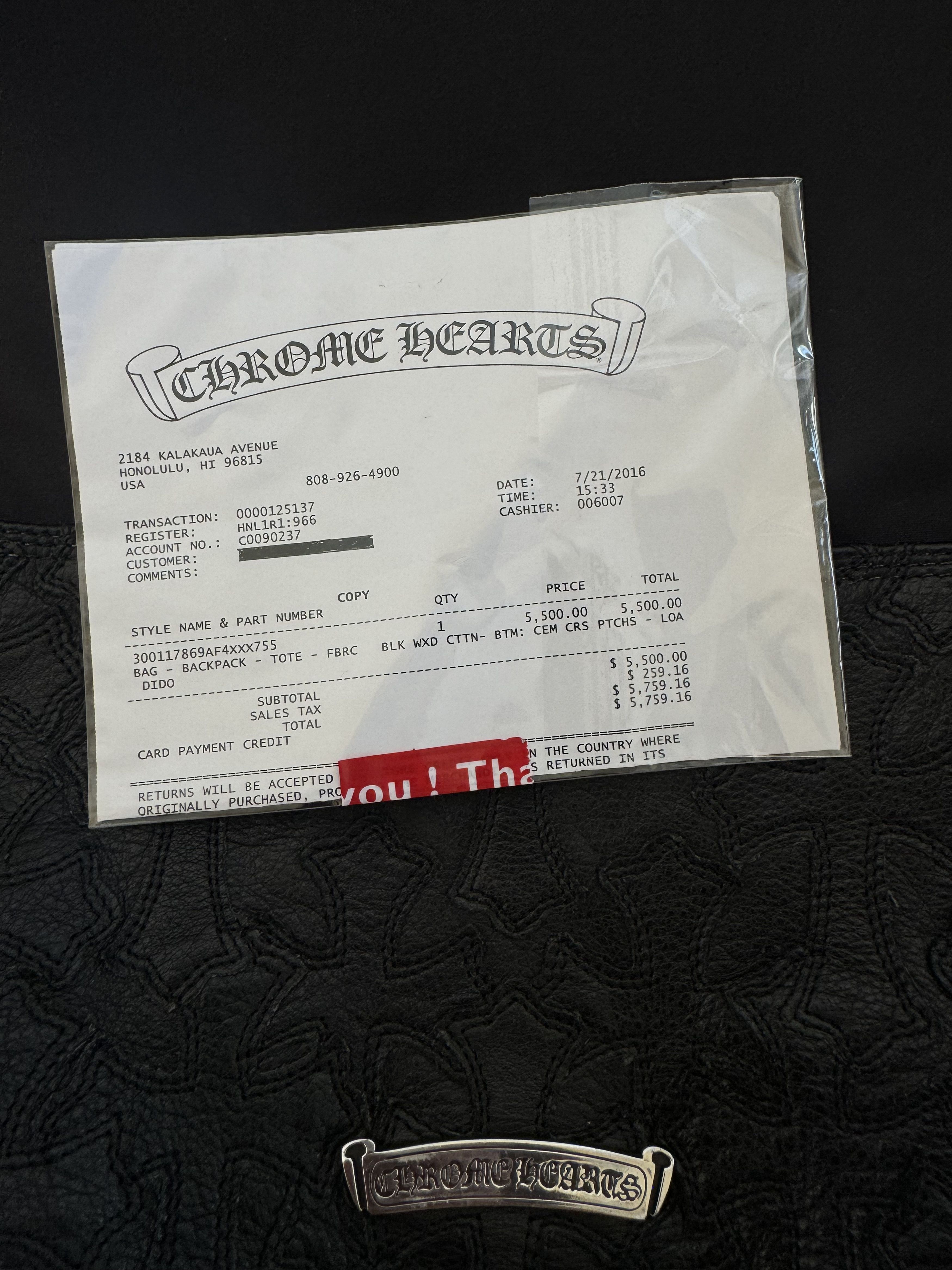 Chrome Hearts Chrome Hearts Cemetery Two-Way Backpack Size ONE SIZE - 13 Thumbnail