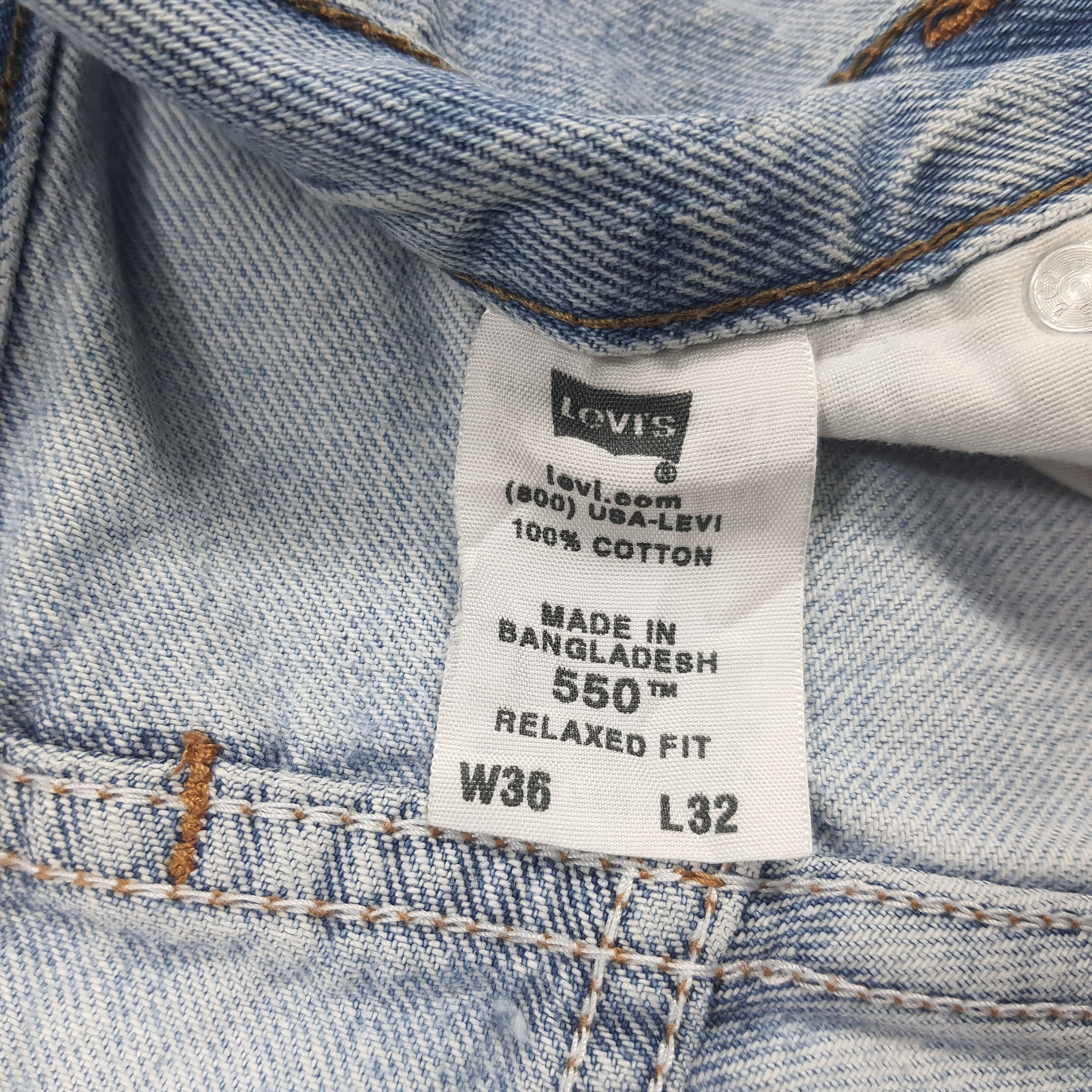 Levi's × Vintage Vintage Levi's 550 Relaxed Fit Distressed Jeans Size US 35 - 11 Thumbnail