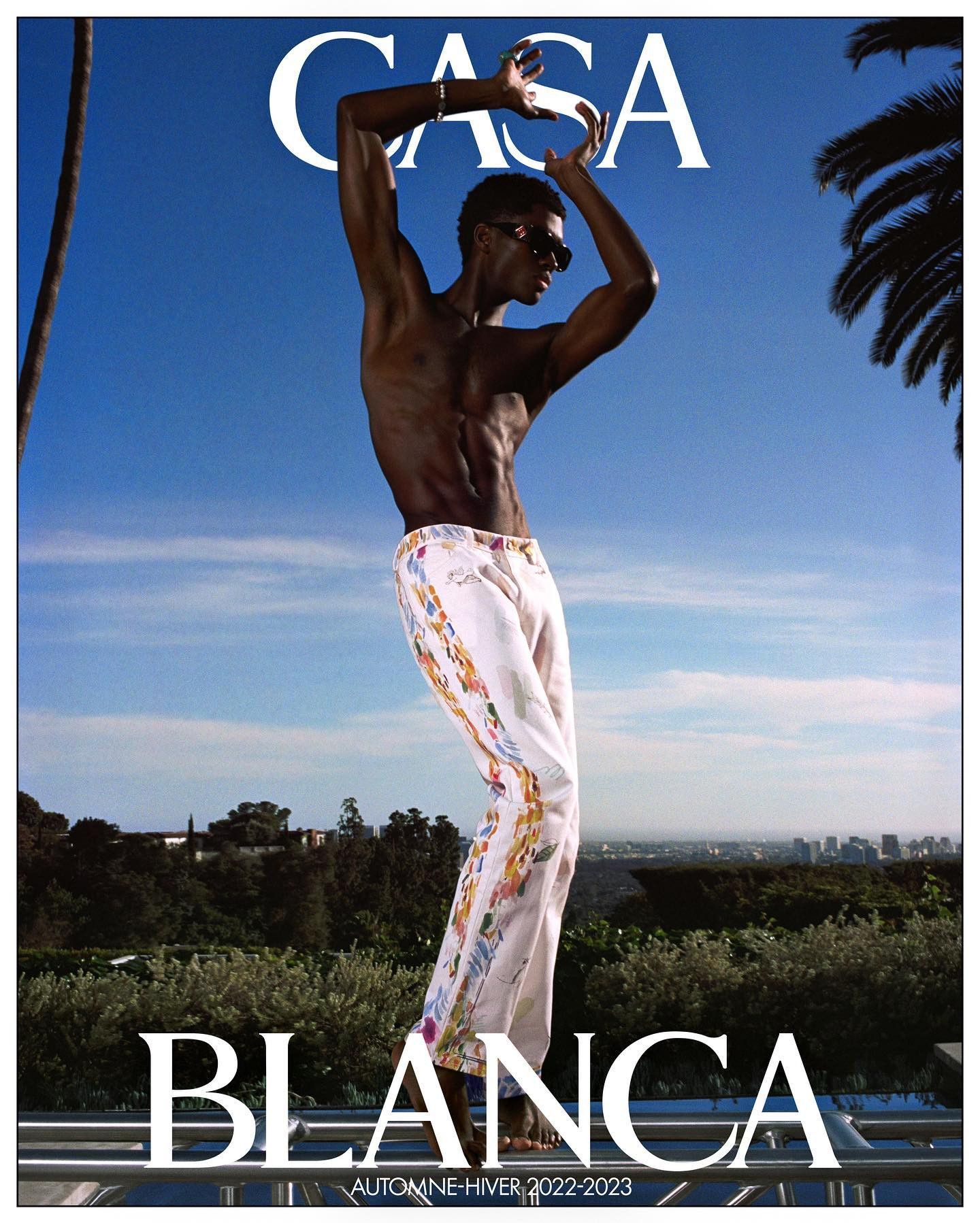 Casablanca White Work In Progress Paint Straight Jeans Size US 27 - 6 Thumbnail