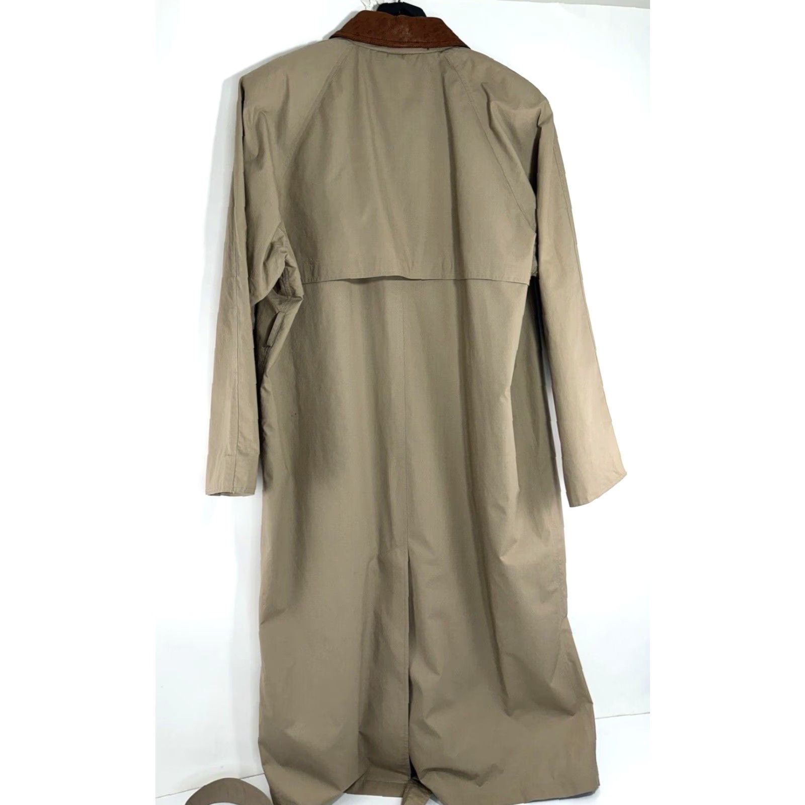 Gant GANT Coat Overcoat Leather Collar Vintage L Trenchcoat Raincoat Belted Mens HoC Light Brown Small? Size US L / EU 52-54 / 3 - 3 Thumbnail