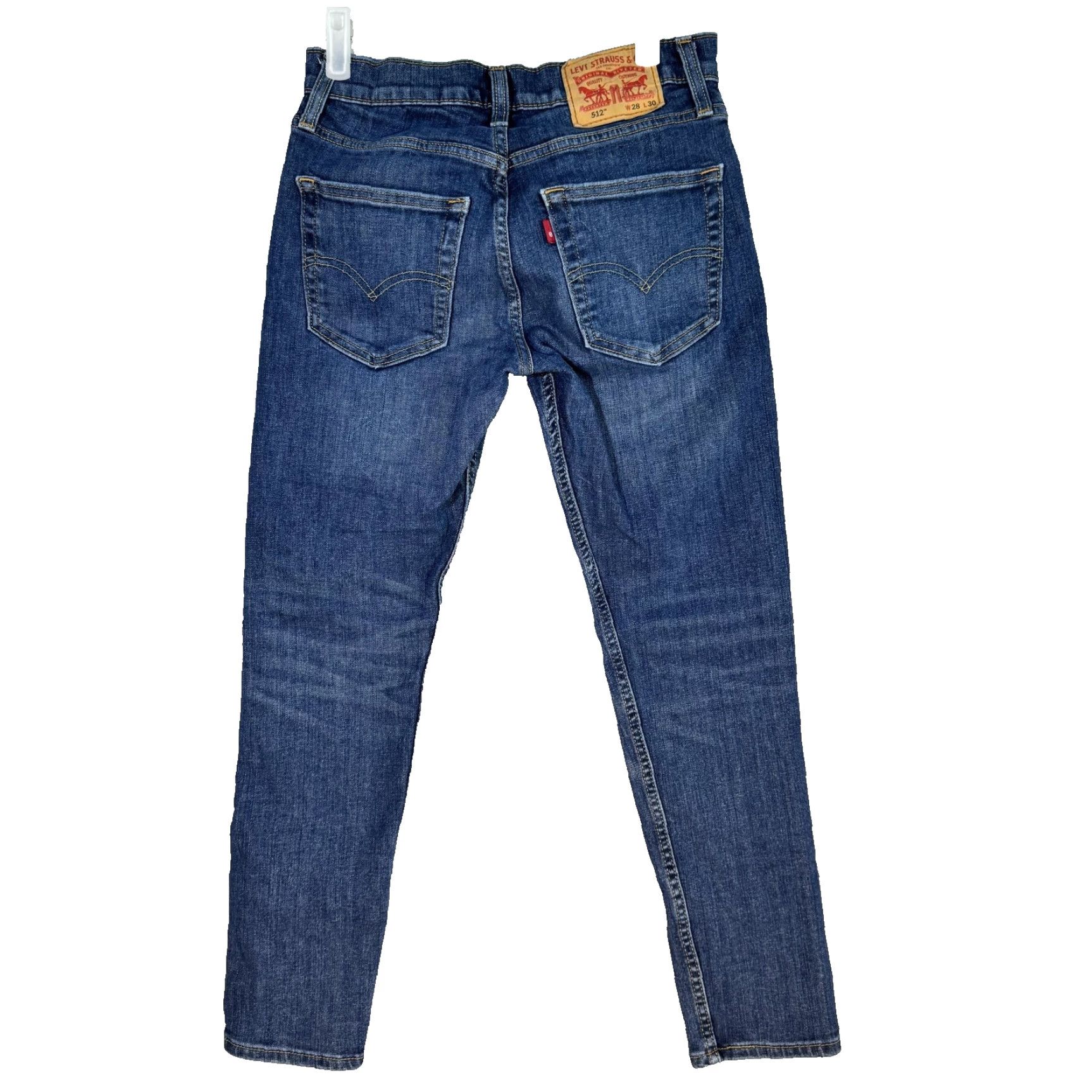 Levi's Levi's Jeans 512 Slim Tapered Stretch Denim 28x30 Blue Whiskered Levis 512 Jeans Mens 28x30 Blue Whiskered Slim Tapered Stretch Denim Pants Size US 28 / EU 44 - 2 Thumbnail