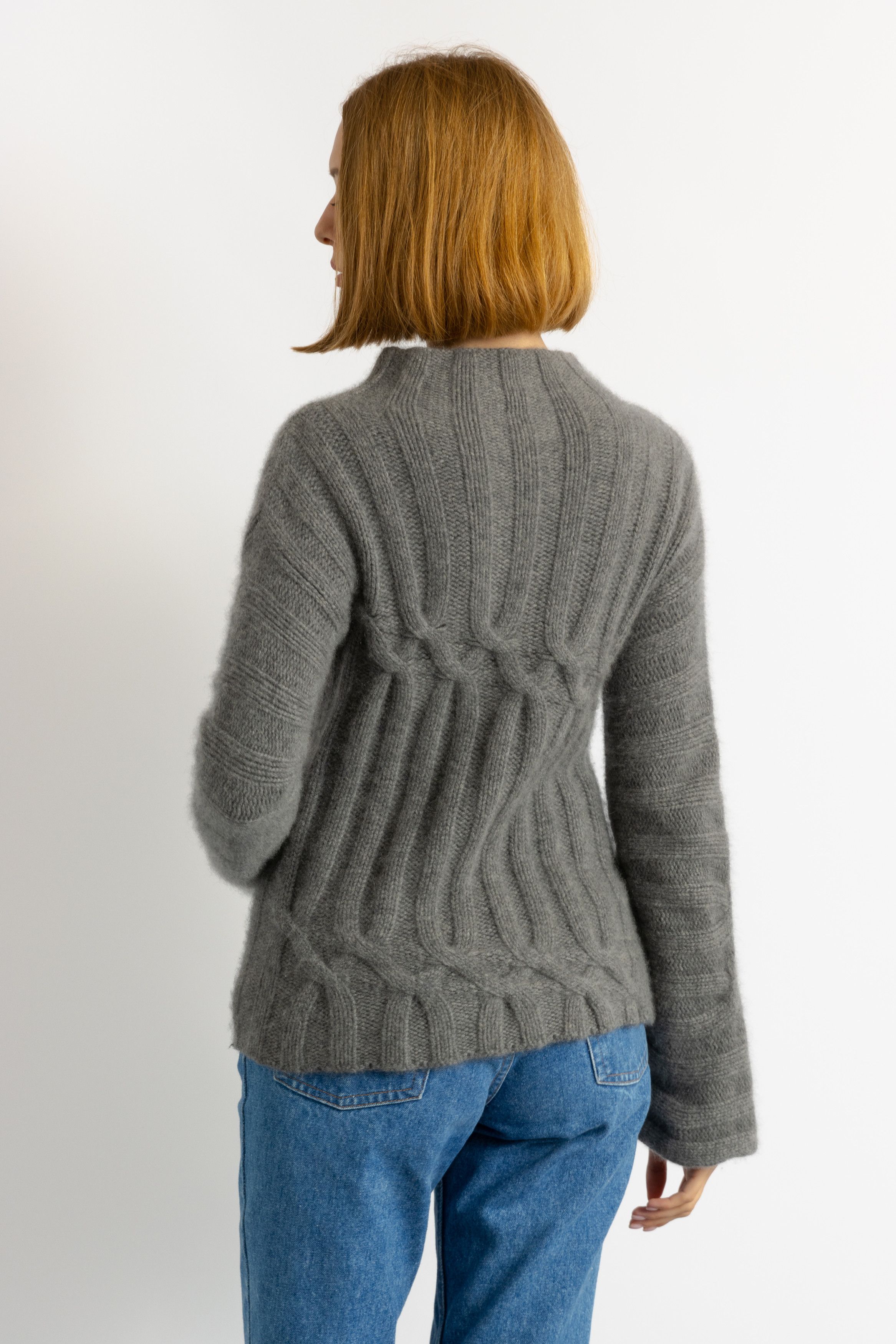 Brioni Womens Jumper Brioni Grey Jumper Cashmere Sweater 6020 Size S / US 4 / IT 40 - 5 Thumbnail