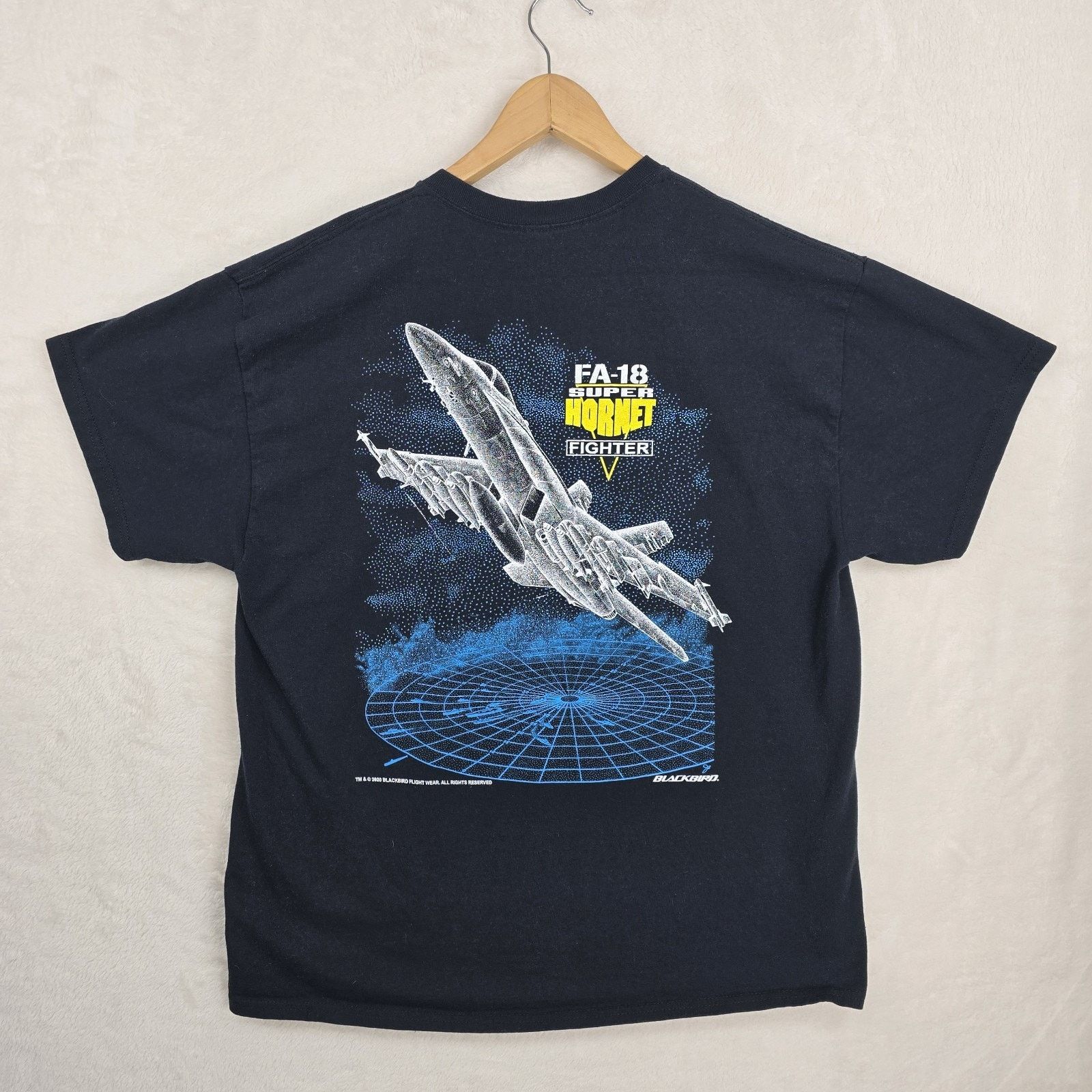 Other FA-18 Super Hornet Fighter Double Side T-shirt Blackbird XL Size US XL / EU 56 / 4 - 6 Thumbnail