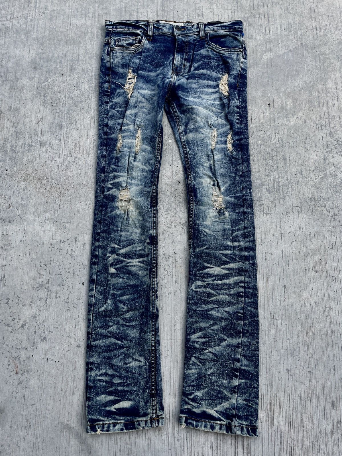 Japanese Brand 2000s japanese evolution distressed crazy wash Size US 30 / EU 46 - 1 Thumbnail