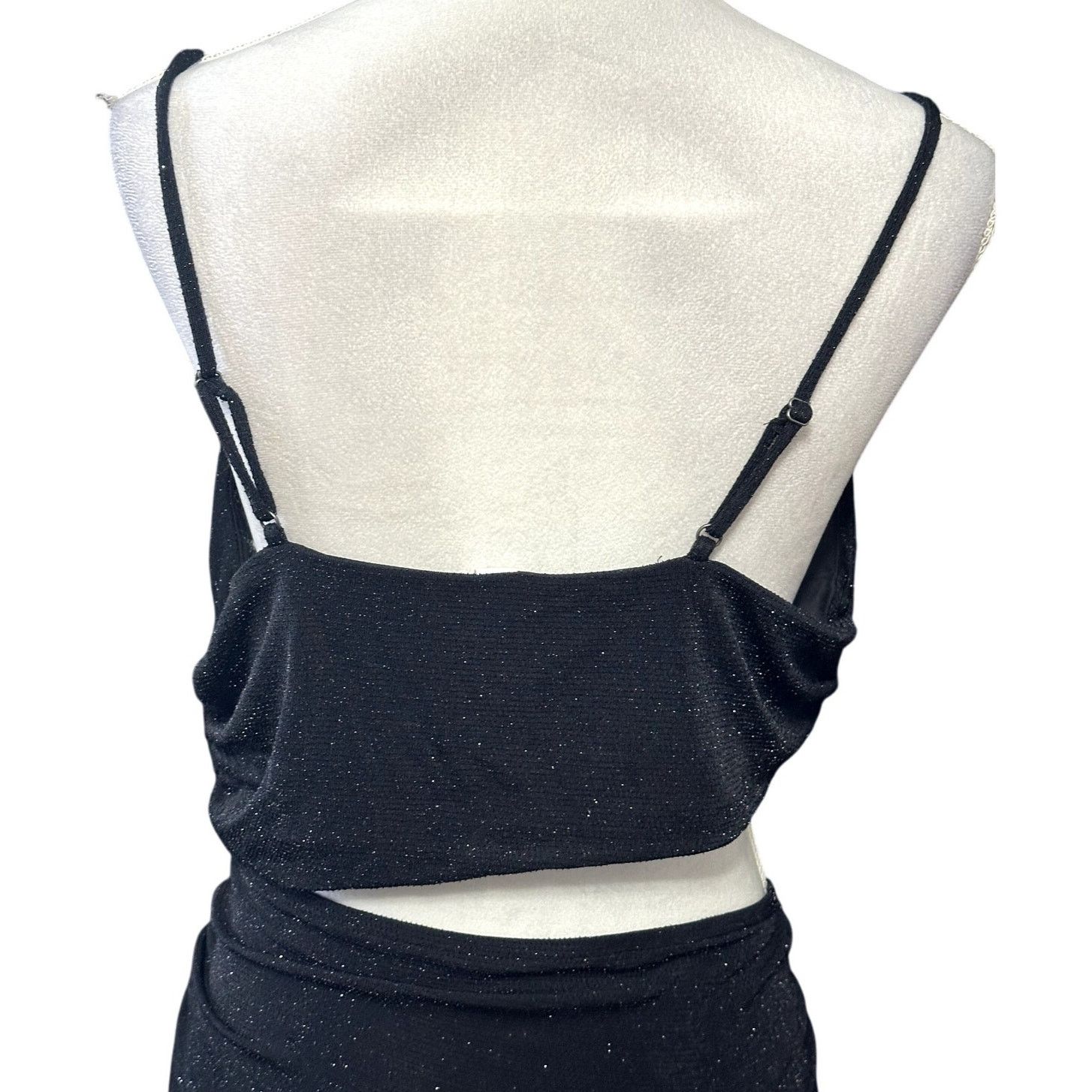 BP. BP Sparkling Mini Dress Cutout Sleeveless Black 2X NWOT Size XXL / US 16-18 / IT 52-54 - 6 Thumbnail