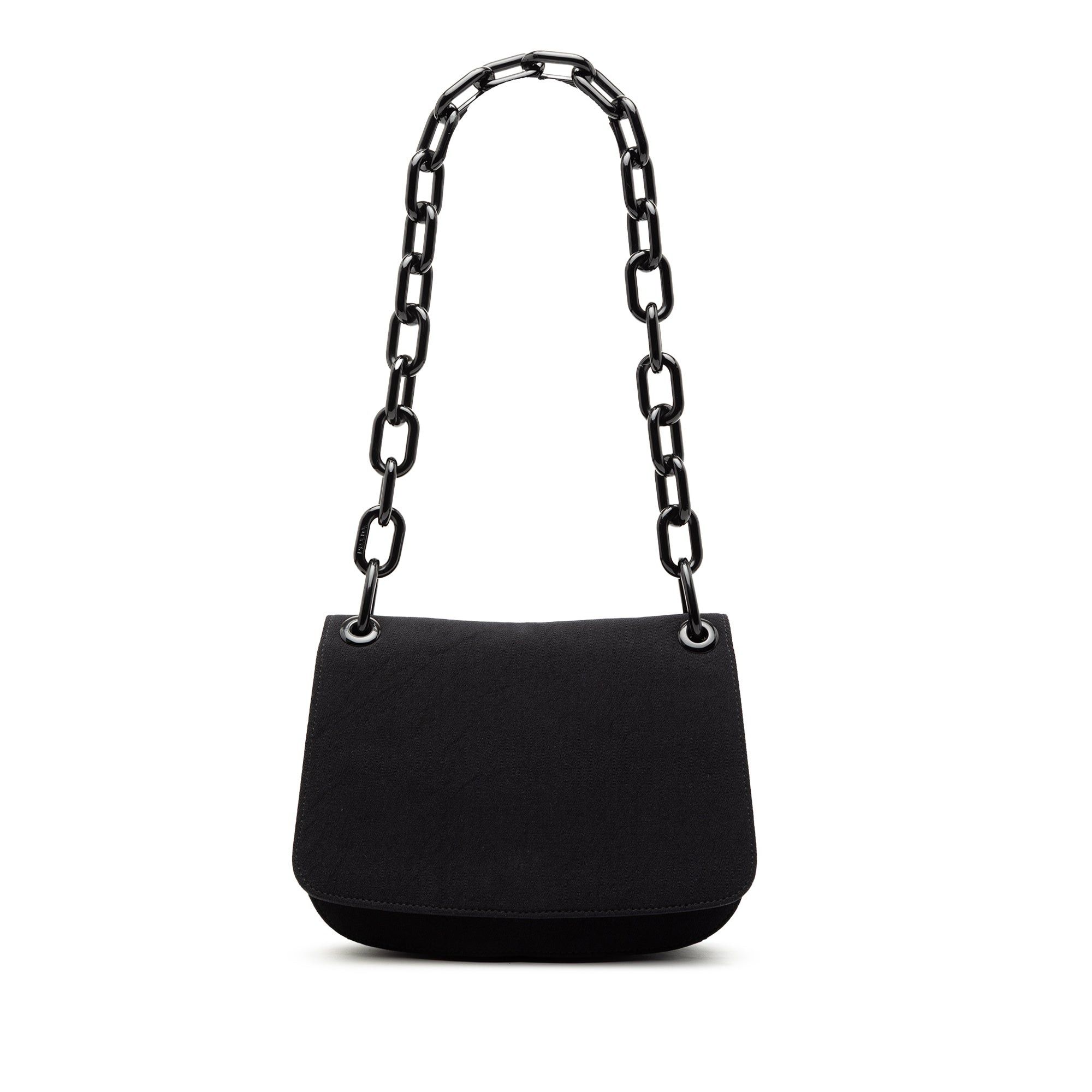 Prada Canvas Lucite Chain Shoulder Bag Size ONE SIZE - 1 Thumbnail