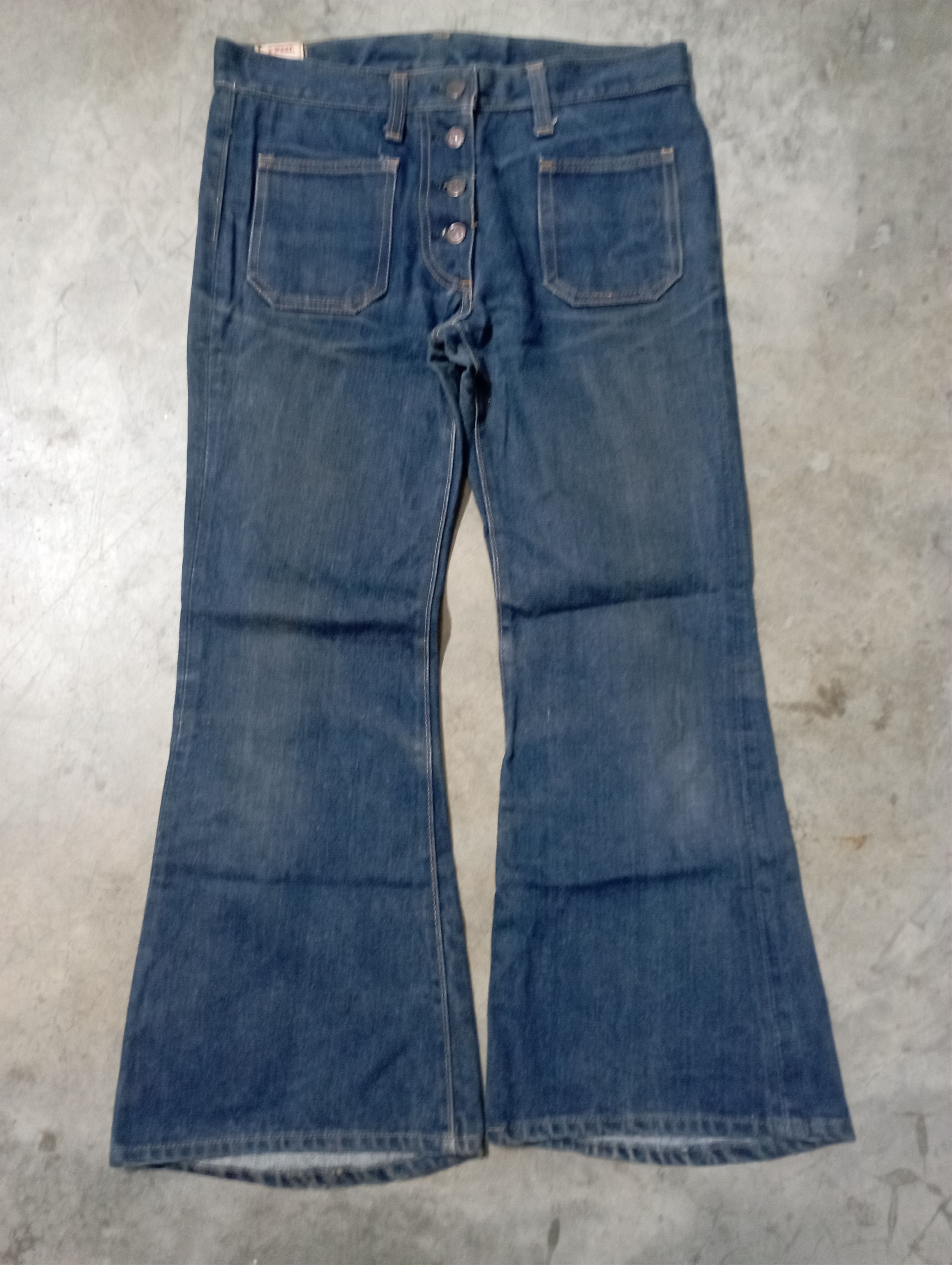 Super Flare Jeans Vintage 70's Bush Pant X-WEST CANTON USA