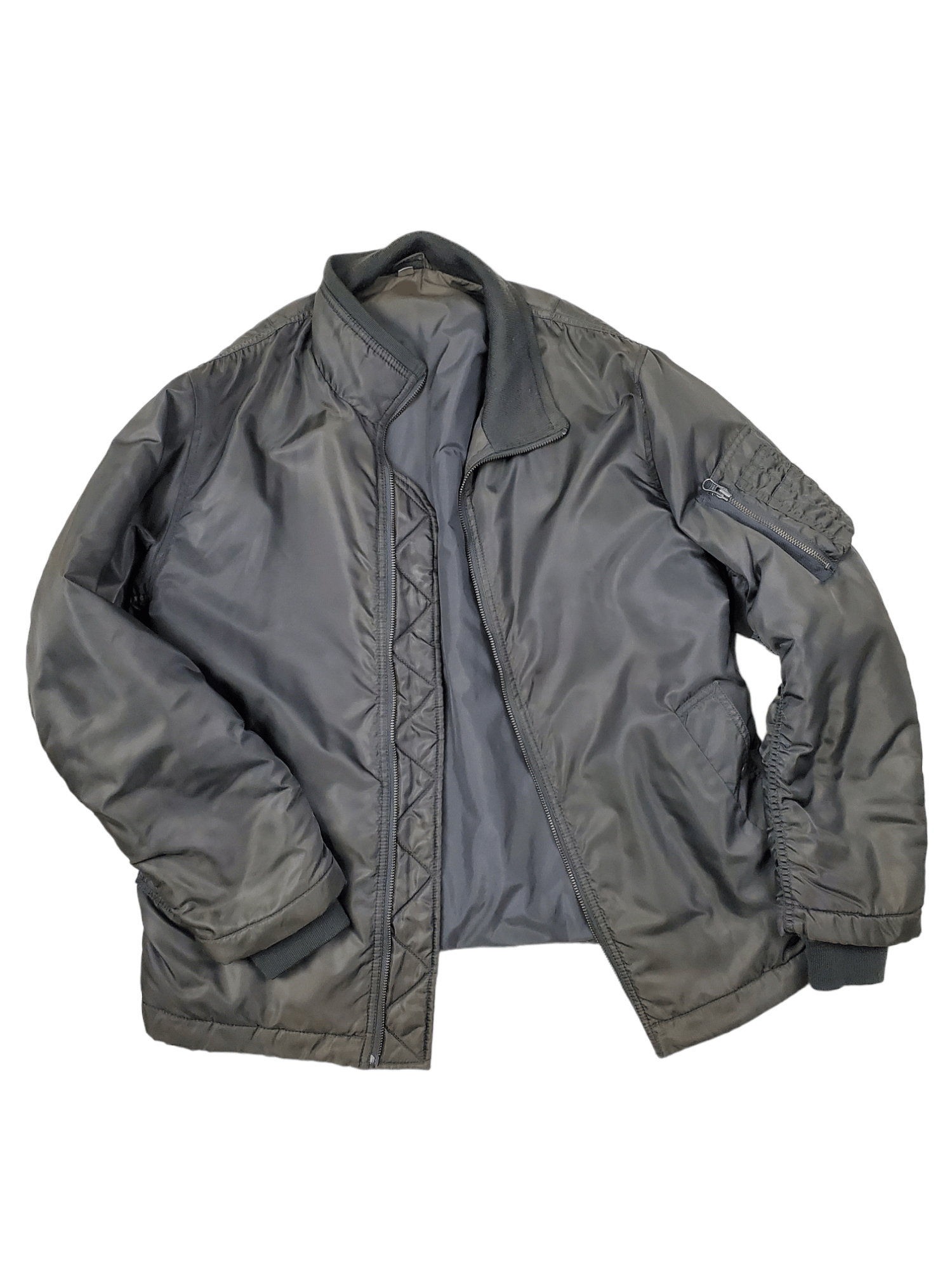 Uniqlo Uniqlo Bomber Jacket Army Green Military Style Size US M / EU 48-50 / 2 - 2 Thumbnail