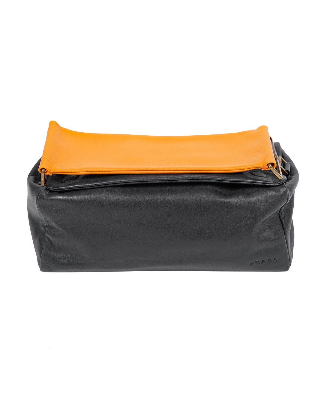Prada Prada S/S2001 Leather Rectangle Bag in Black/Orange Size ONE SIZE - 4 Thumbnail