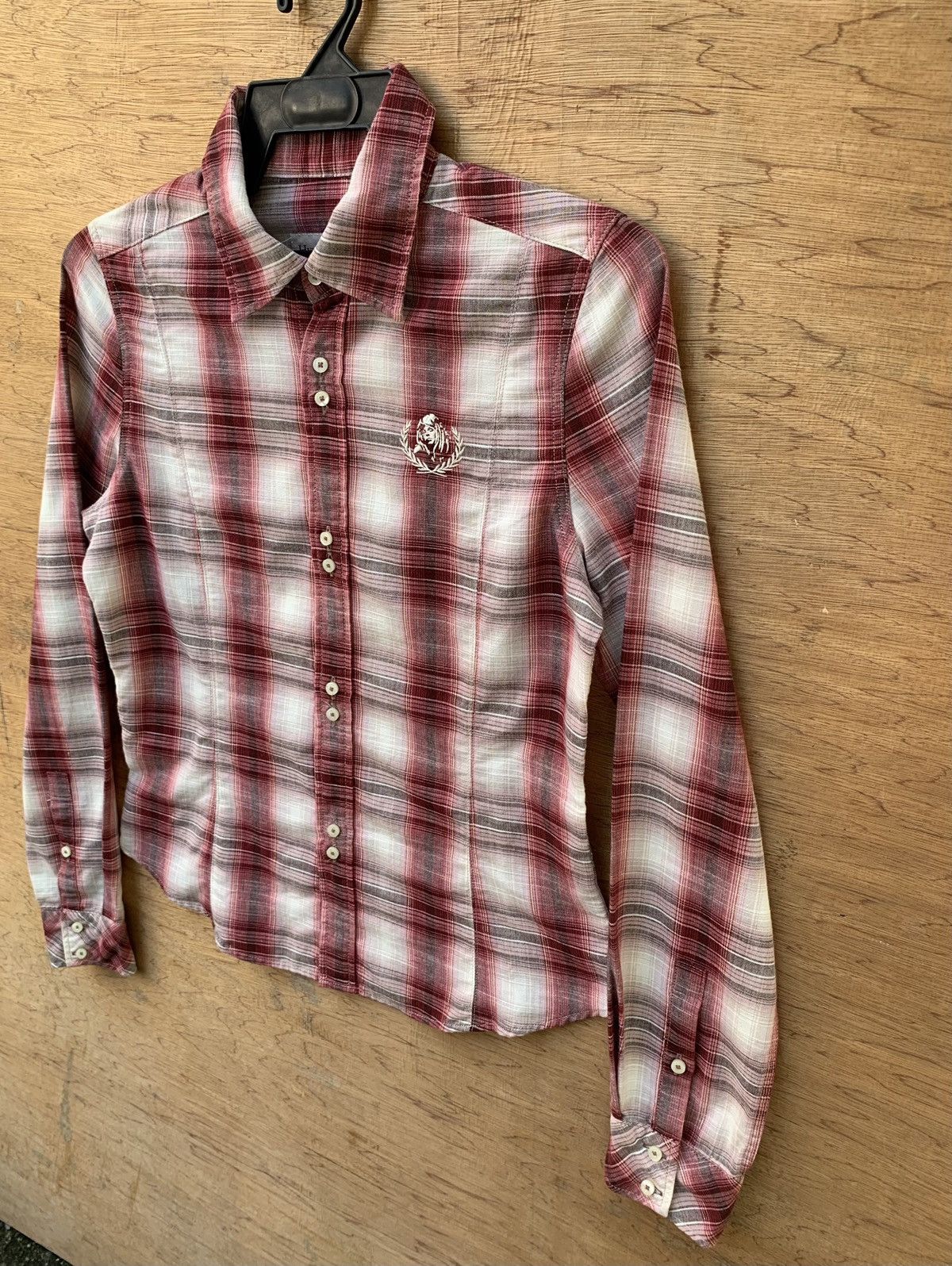 Hysteric Glamour Hysteric Glamour Button Ups Checkered Gold Stripe Line Shirt Size S / US 4 / IT 40 - 7 Thumbnail