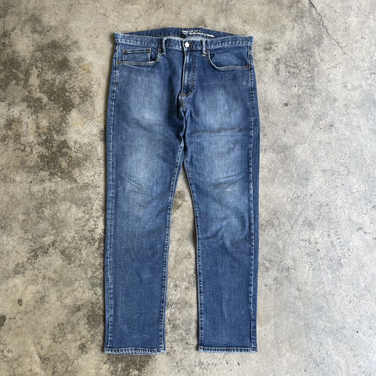Gap 🔥Vintage GAP Stoned Washed Ripped Distress Denim Jeans Size US 38 / EU 54 - 1 Thumbnail