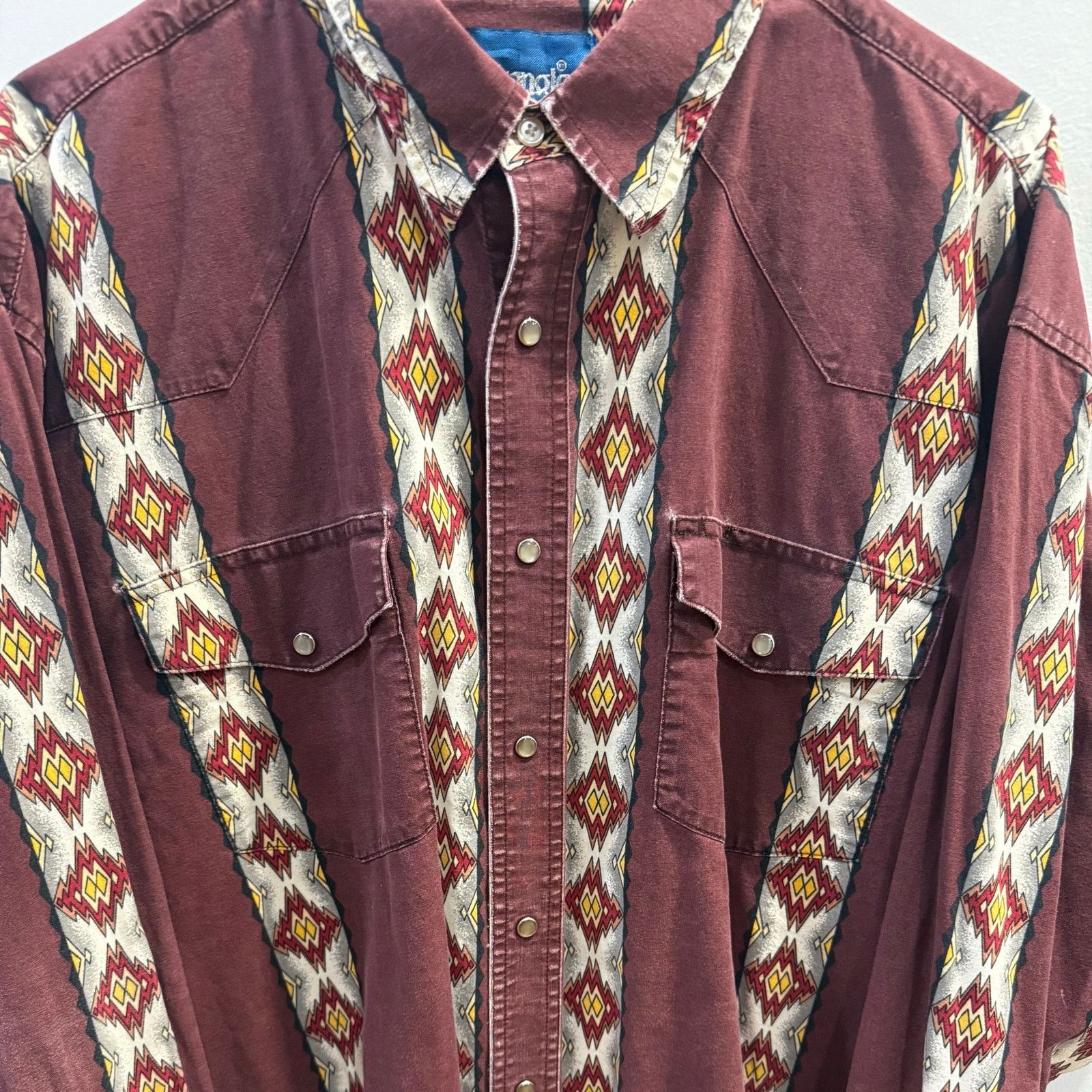 Wrangler Wrangler vintage western shirt maroon Size US L / EU 52-54 / 3 - 2 Thumbnail