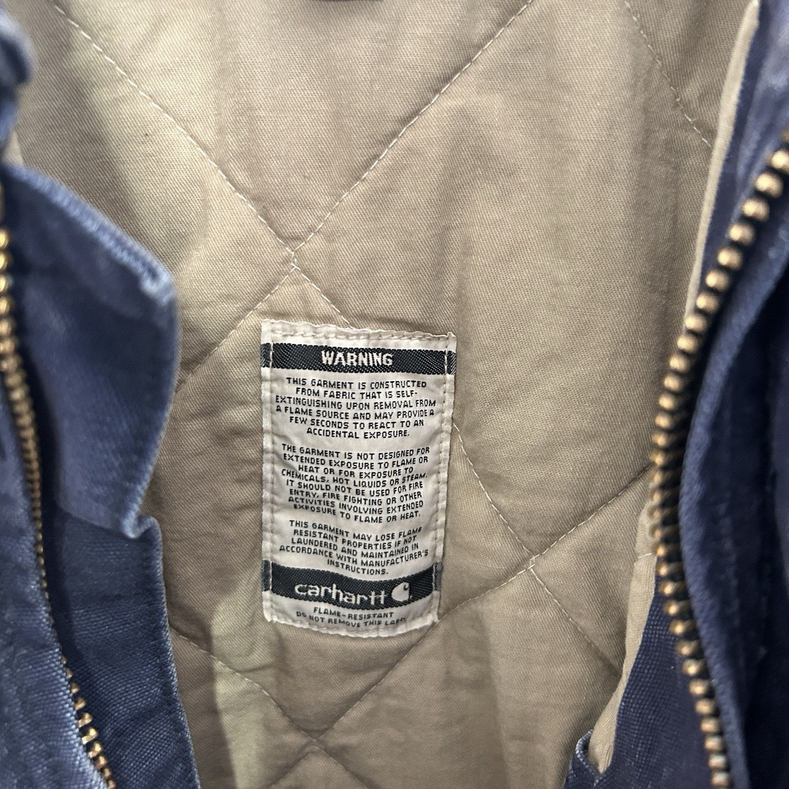 Carhartt Vintage Carhartt FR Quilted Santa Fe Jacket “Dark Navy” Size US XL / EU 56 / 4 - 10 Thumbnail