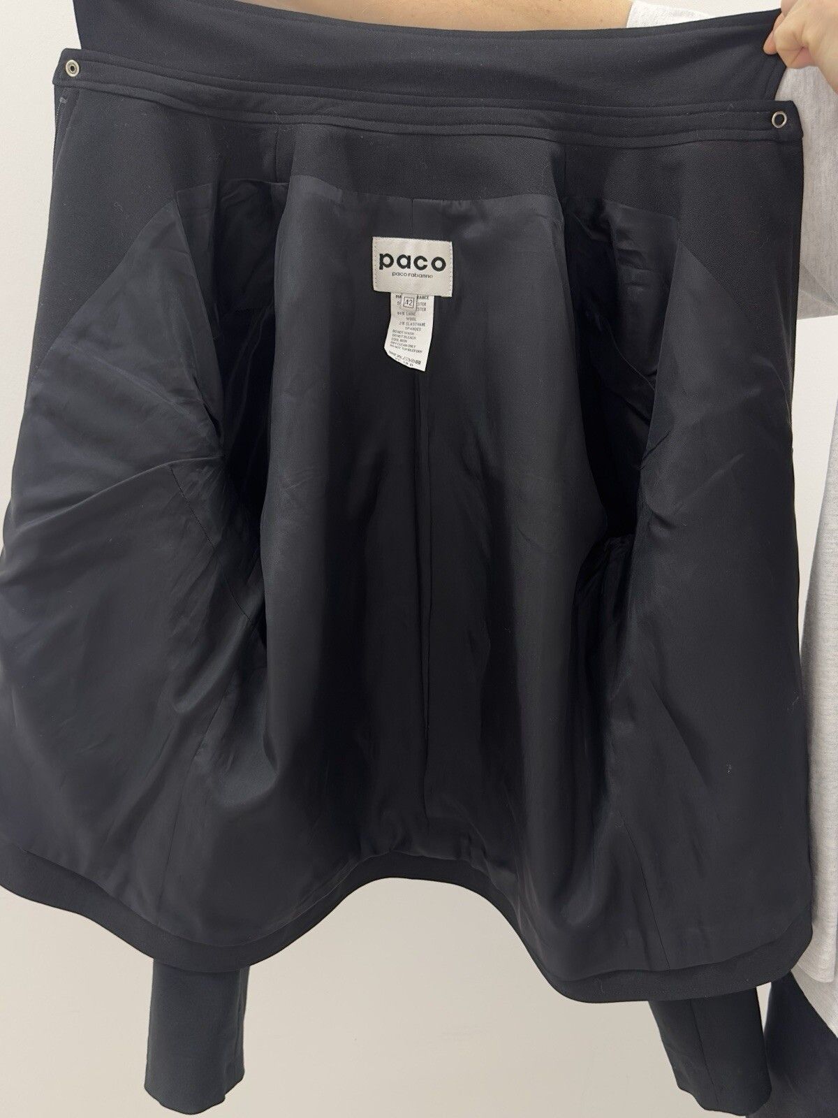 Paco Rabanne DDP Paco Rabanne Wool Blend Blazer Jacket Black Size 42 Size M / US 6-8 / IT 42-44 - 12 Thumbnail