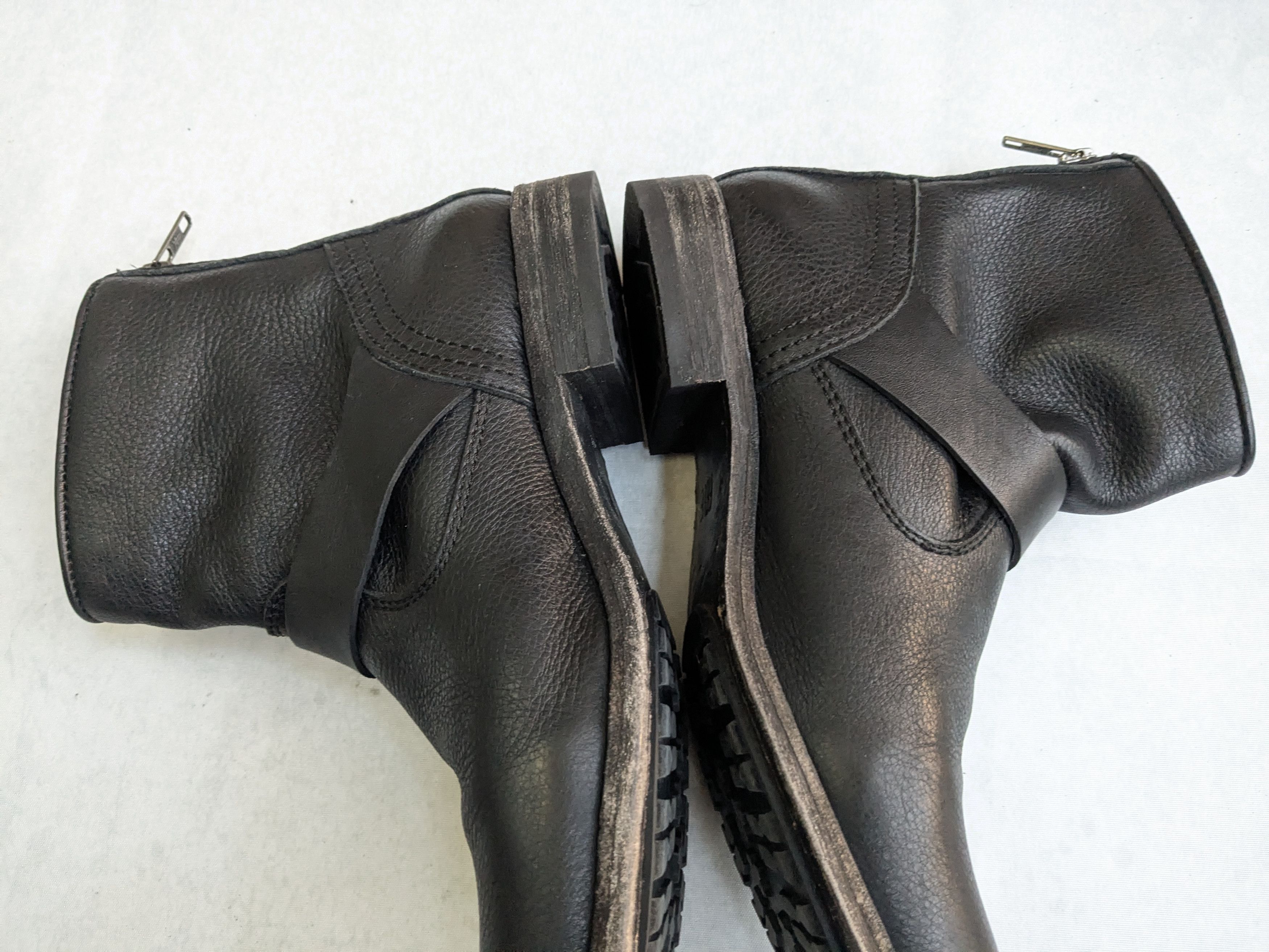 Frye Frye Engineer Black Leather 7.5 Leather Buckle Size US 7.5 / EU 40-41 - 12 Thumbnail