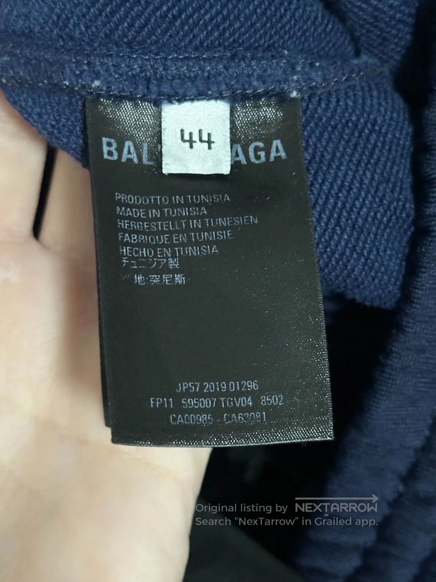 Balenciaga balenciaga logo embroidered casual pants navy. Size US 44 / EU 60 - 3 Thumbnail
