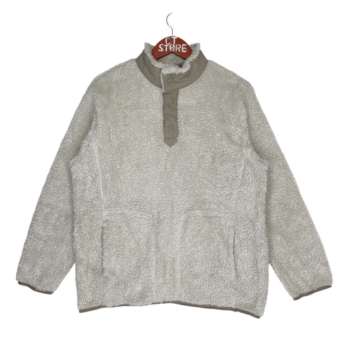 Uniqlo × White Mountaineering Uniqlo White Mountaineering Half Button Fleece Sweater Size US S / EU 44-46 / 1 - 1 Thumbnail