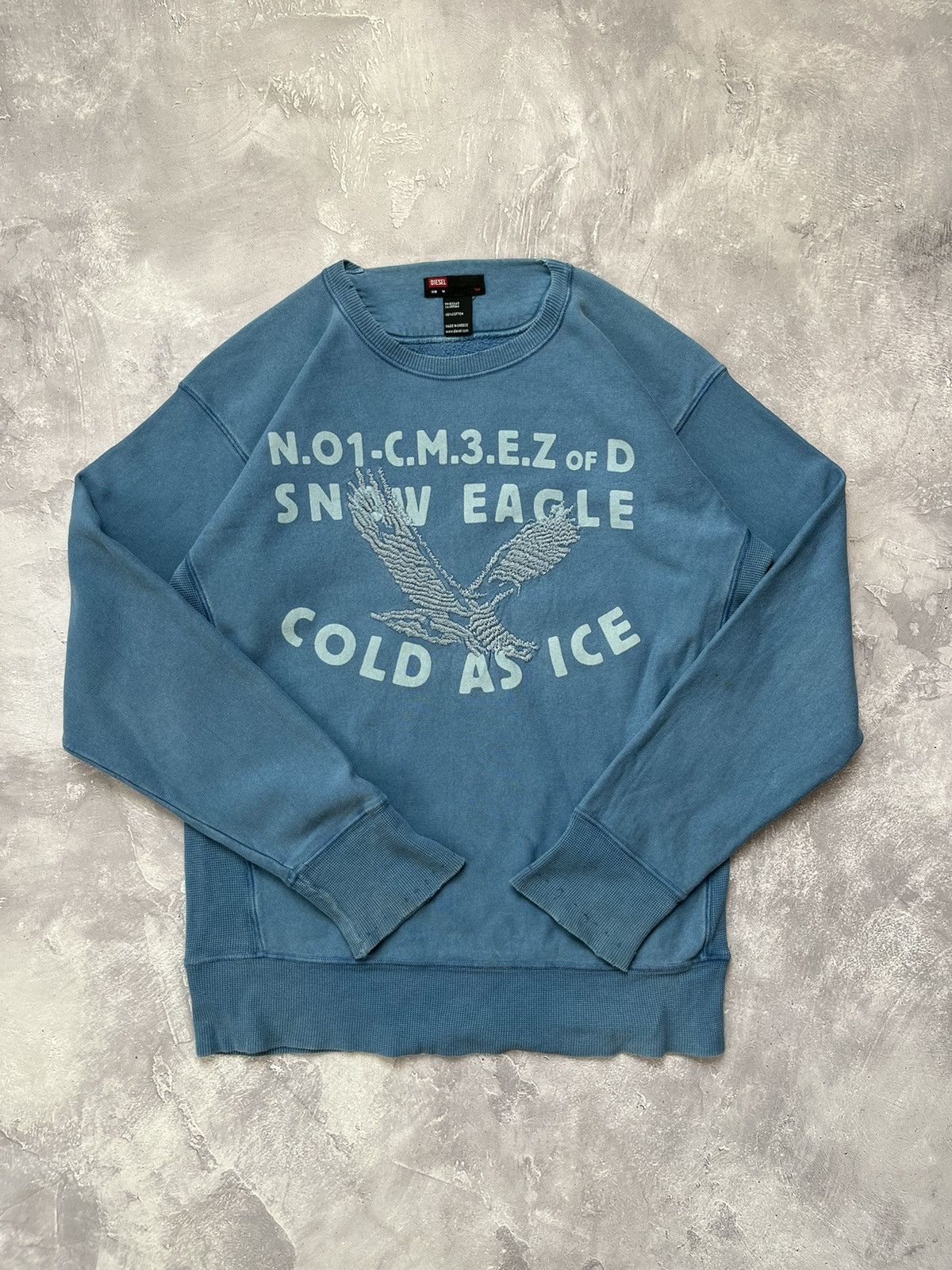 Vintage Diesel Snow Eagle Cold As Ice Sweatshirt Embroidered