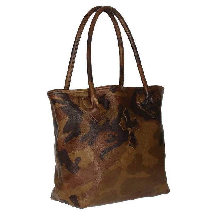 Chrome Hearts Chrome Hearts Camo Cross Leather Tote Bag | Grailed