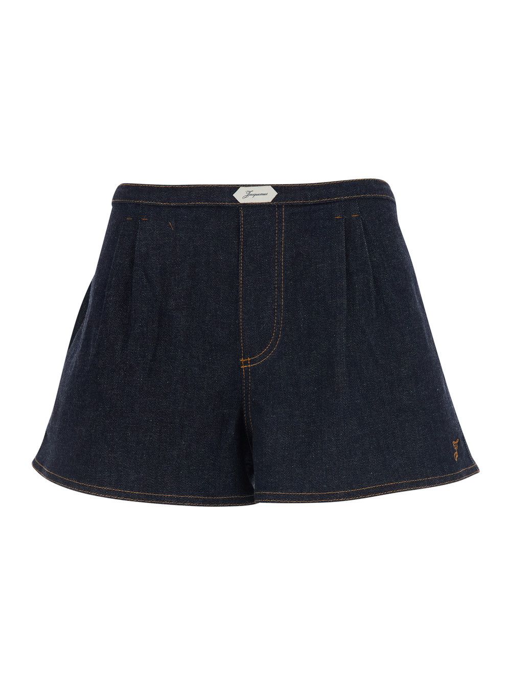 Jacquemus Blue Shorts with Front Pleats in Denim Woman Size 27" / US 4 / IT 40 - 1 Thumbnail
