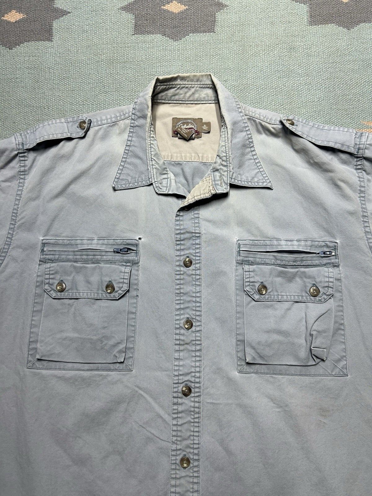 Vintage Vtg cabelas button shirt safari hiking fishing cotton XL tal Size US XL / EU 56 / 4 - 5 Thumbnail