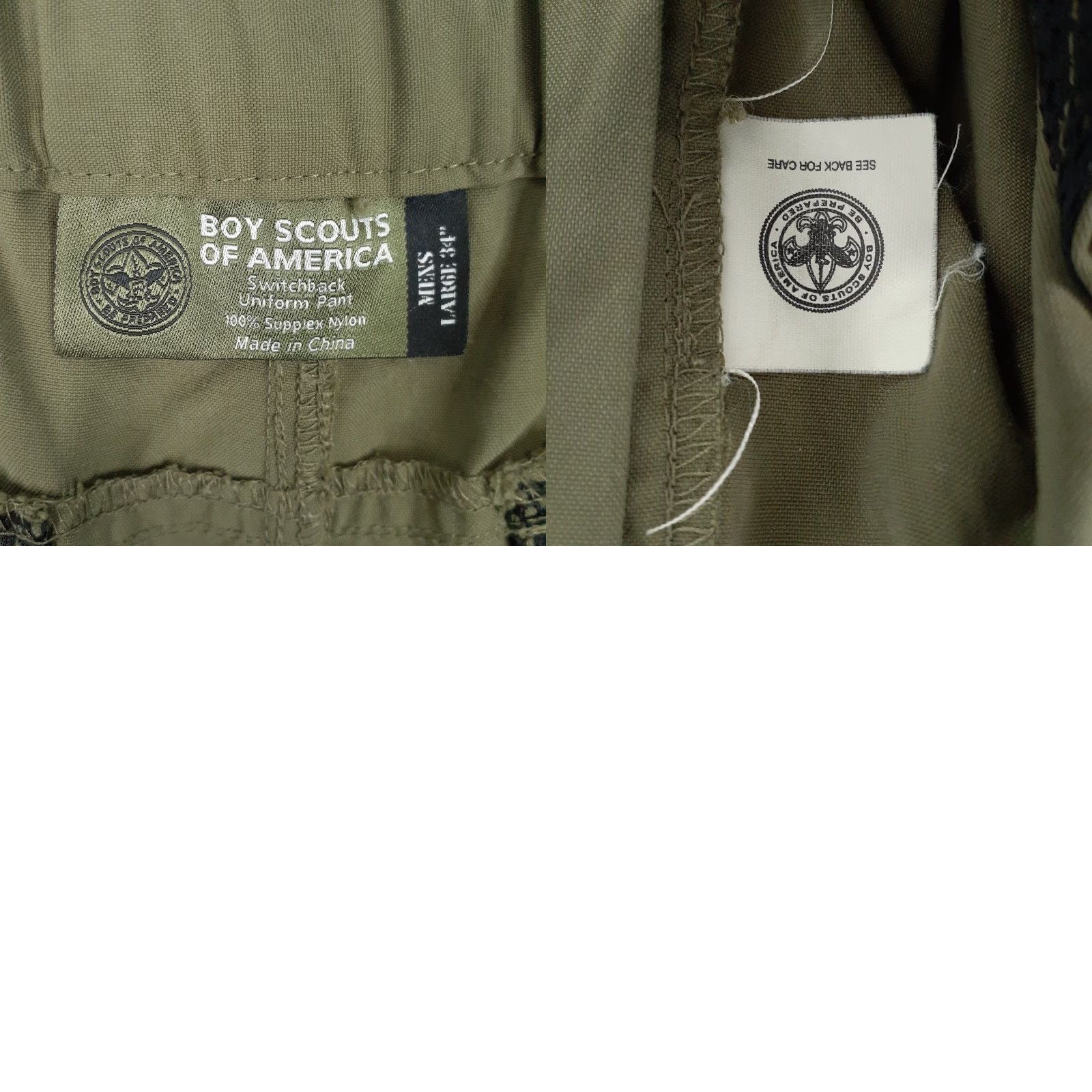 Vintage Boy Scouts Of America Shorts Cargo Mens Large 38 Green - Outdoor Travel Casual Regular Waist 38 Inseam 7 Size US 38 / EU 54 - 8 Thumbnail