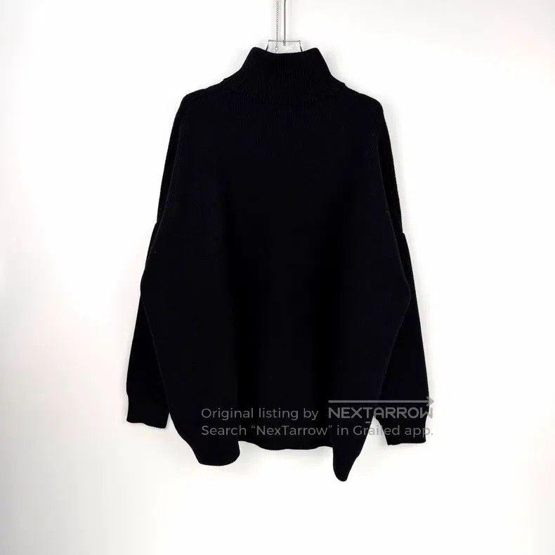 Loewe Loewe Black embroidered logo wool sweater Size L / US 10 / IT 46 - 4 Thumbnail