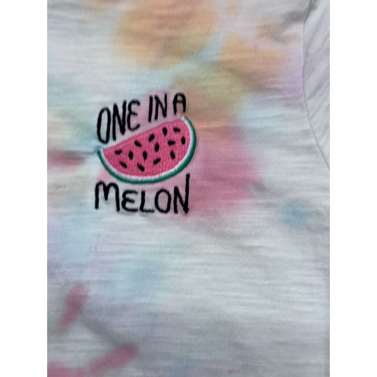 Old Navy Old Navy Girl’s Short Sleeve Tie Dye One In A Melon T-shirt Size M / US 6-8 / IT 42-44 - 2 Thumbnail