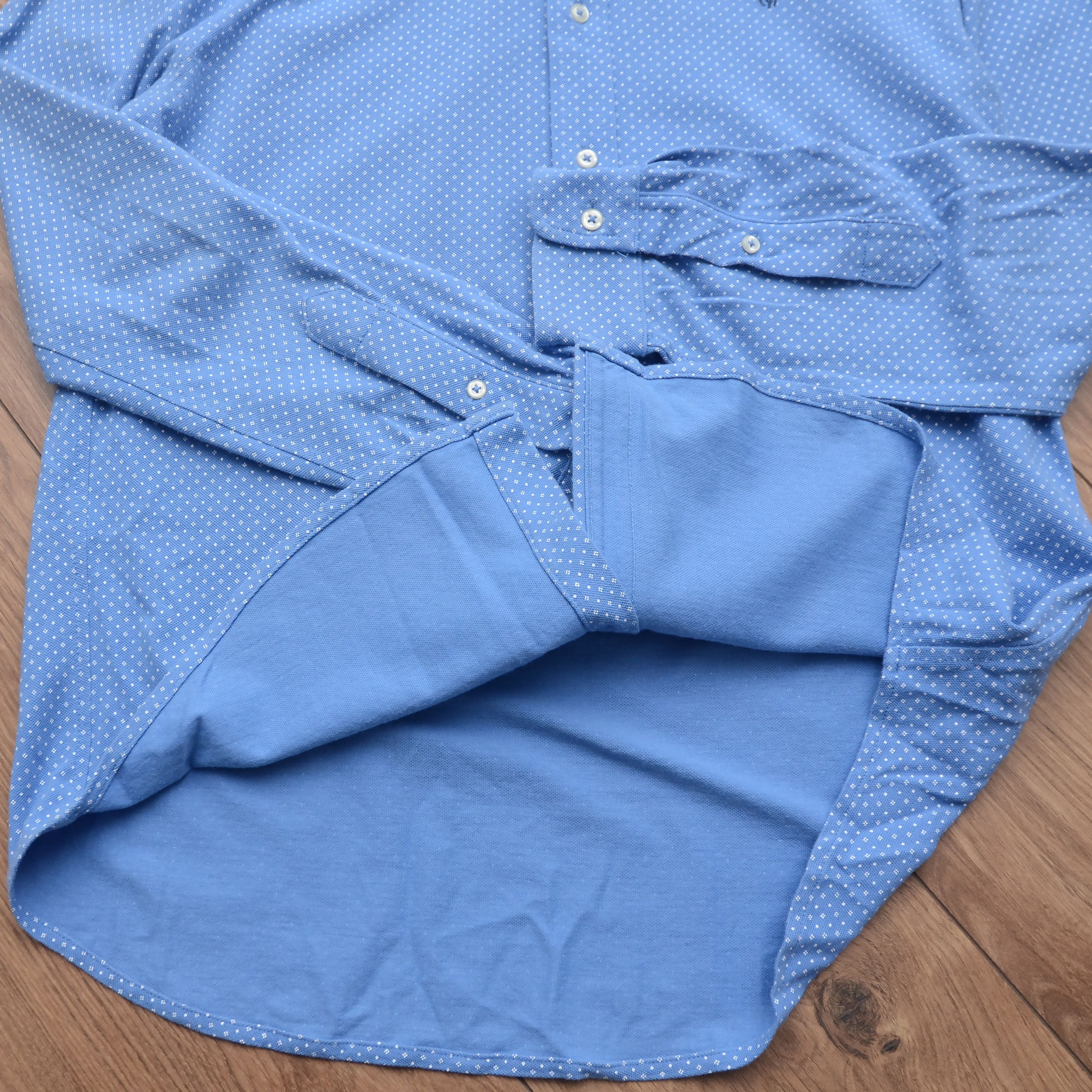 Ralph Lauren Ralph Lauren Featherweight Mesh Shirt Cotton Micro Pattern Size US M / EU 48-50 / 2 - 12 Thumbnail