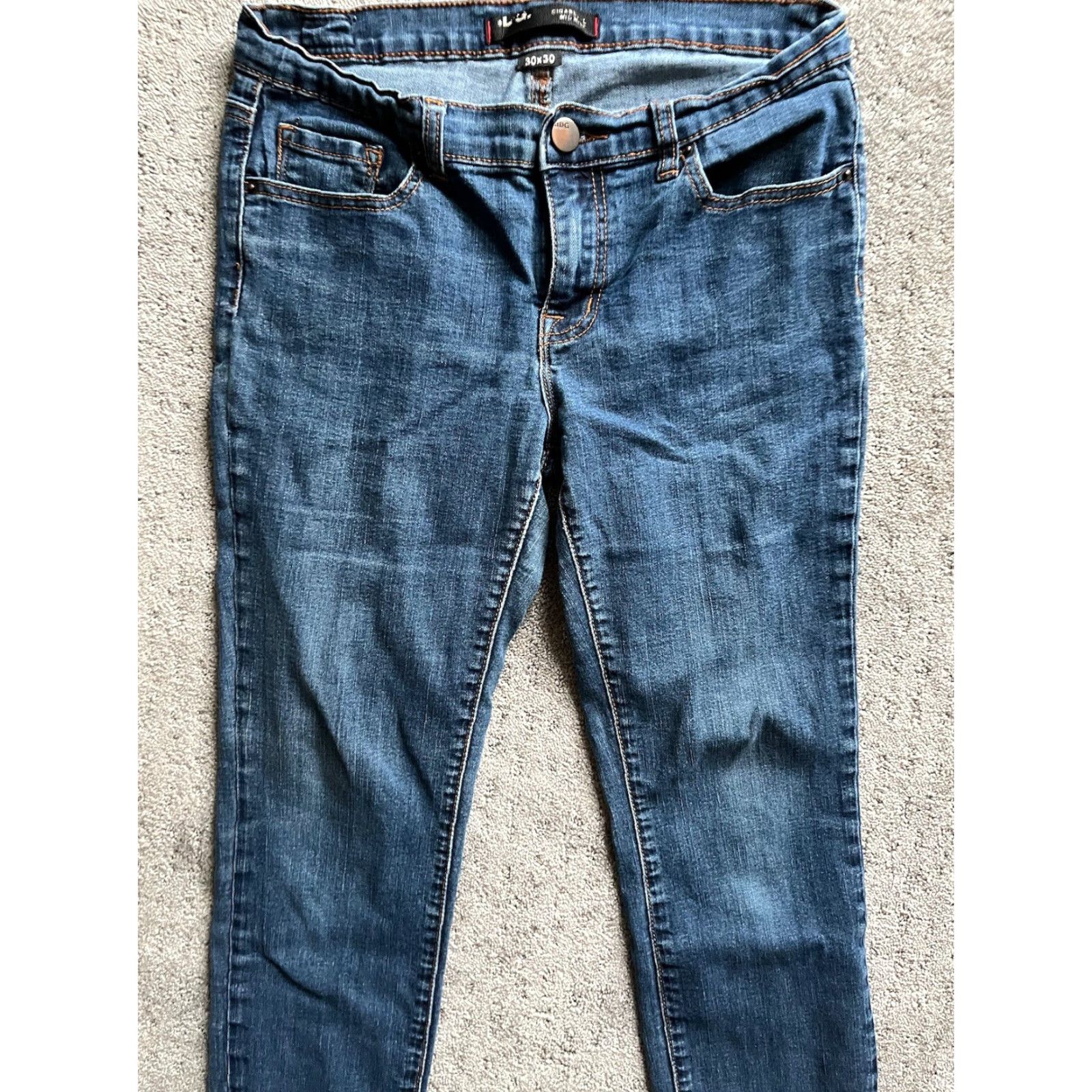 Bdg BDG Medium Blue High Rise Straight Jeans Womens Size 30x30 Denim Classic Size 30" / US 8 / IT 44 - 2 Thumbnail