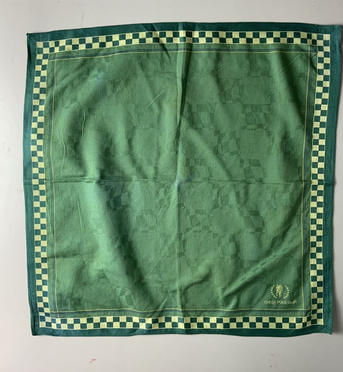 Beverly Hills Polo Club Vintage Crest Polo Club Green Bandana Handkerchiefs Size ONE SIZE - 4 Thumbnail