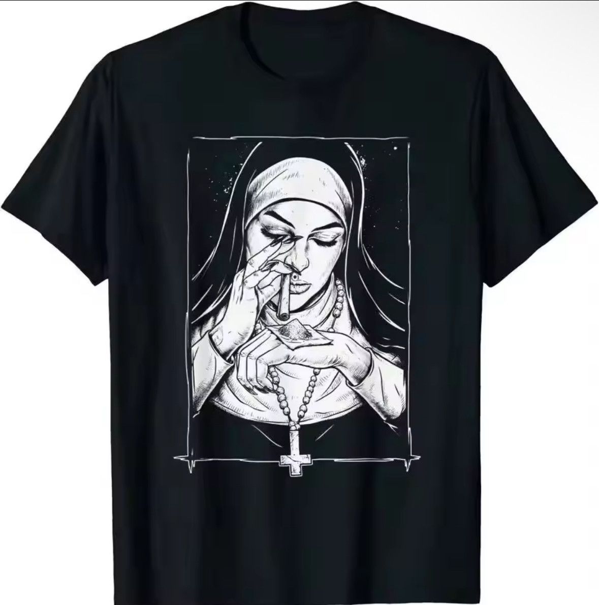 Other Y2K Streetwear Goth Fashion Black T-Shirt Punk Graphic Tee Size US XL / EU 56 / 4 - 1 Thumbnail