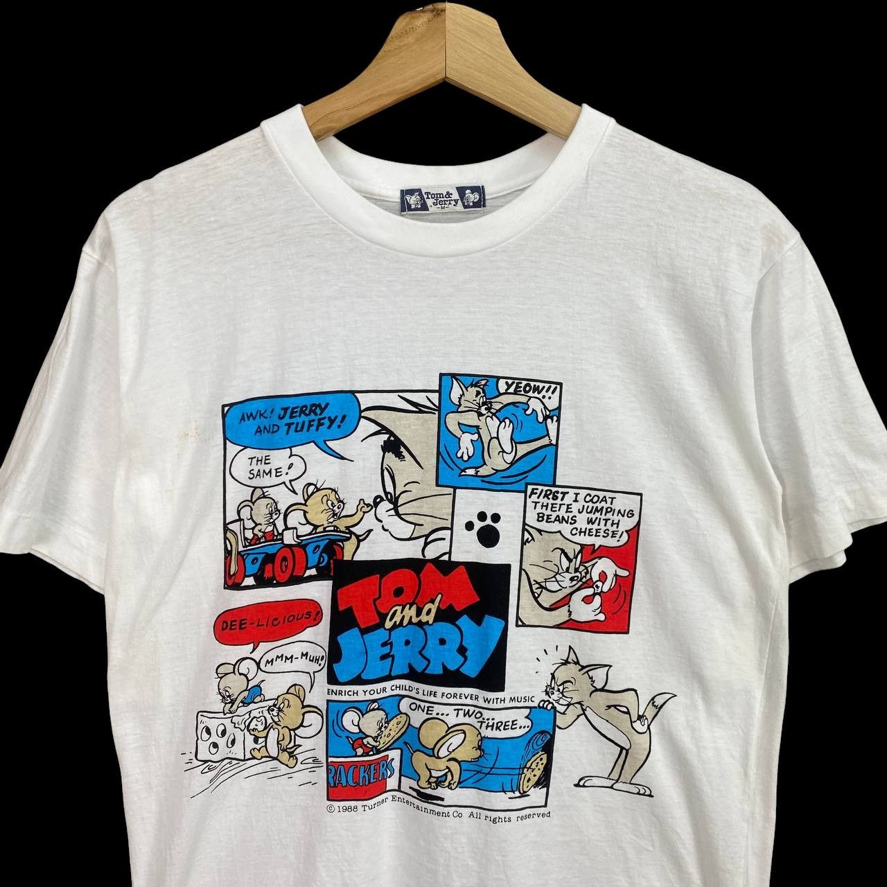 Vintage Vintage 1988 Tom & Jerry Paperthin Comic Strip Graphic Size US M / EU 48-50 / 2 - 5 Thumbnail